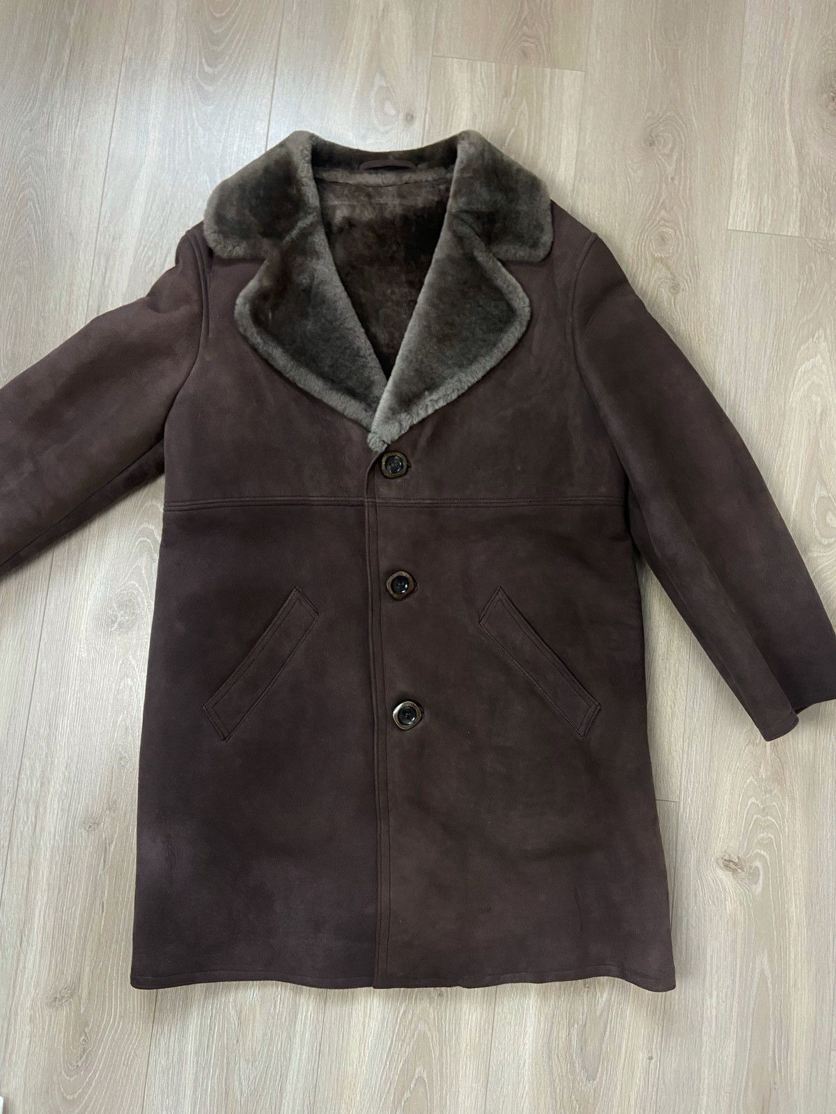 Other Winter jacket sheepskin L/XL leather brown winter long Size L / US 10 / IT 46 - 5 Thumbnail