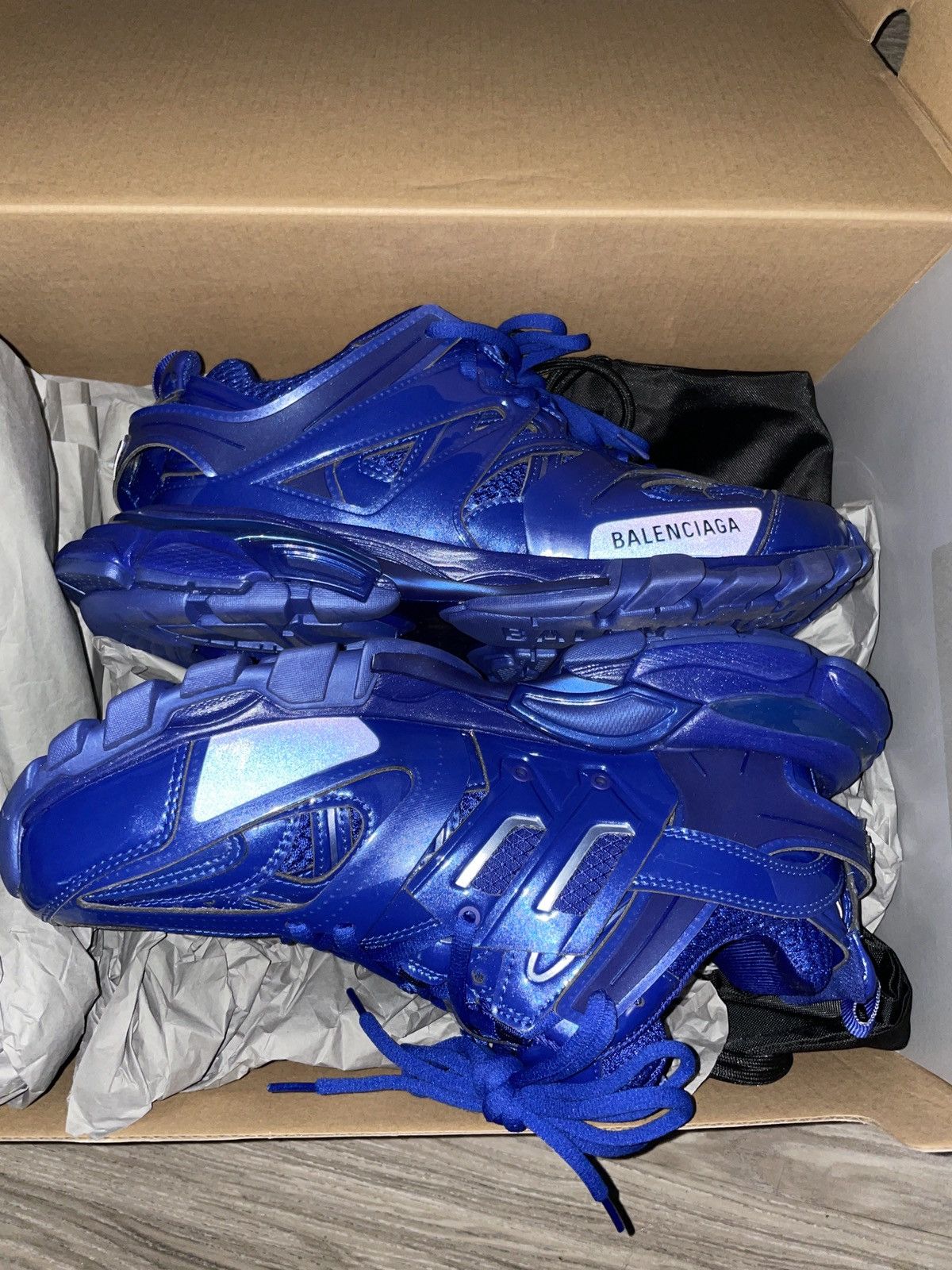 Balenciaga Track “Indigo”/Blue Metallic