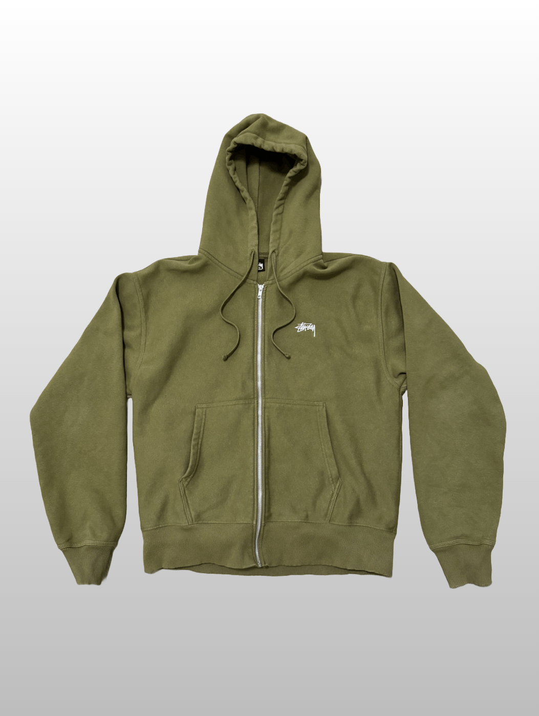 トップス 00s OLD STUSSY zip hoodie Vintage STUSSY Big Logo Hood Zip Hoodie Mens Size L | eBay