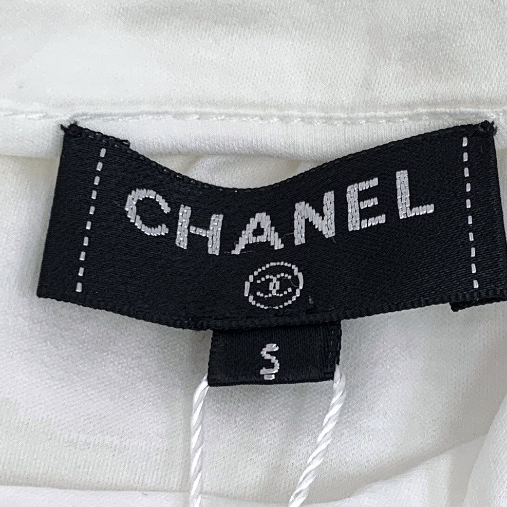 Chanel Chanel White Double C Crew Neck Short Sleeve Dress K26WX Size S / US 4 / IT 40 - 7 Thumbnail