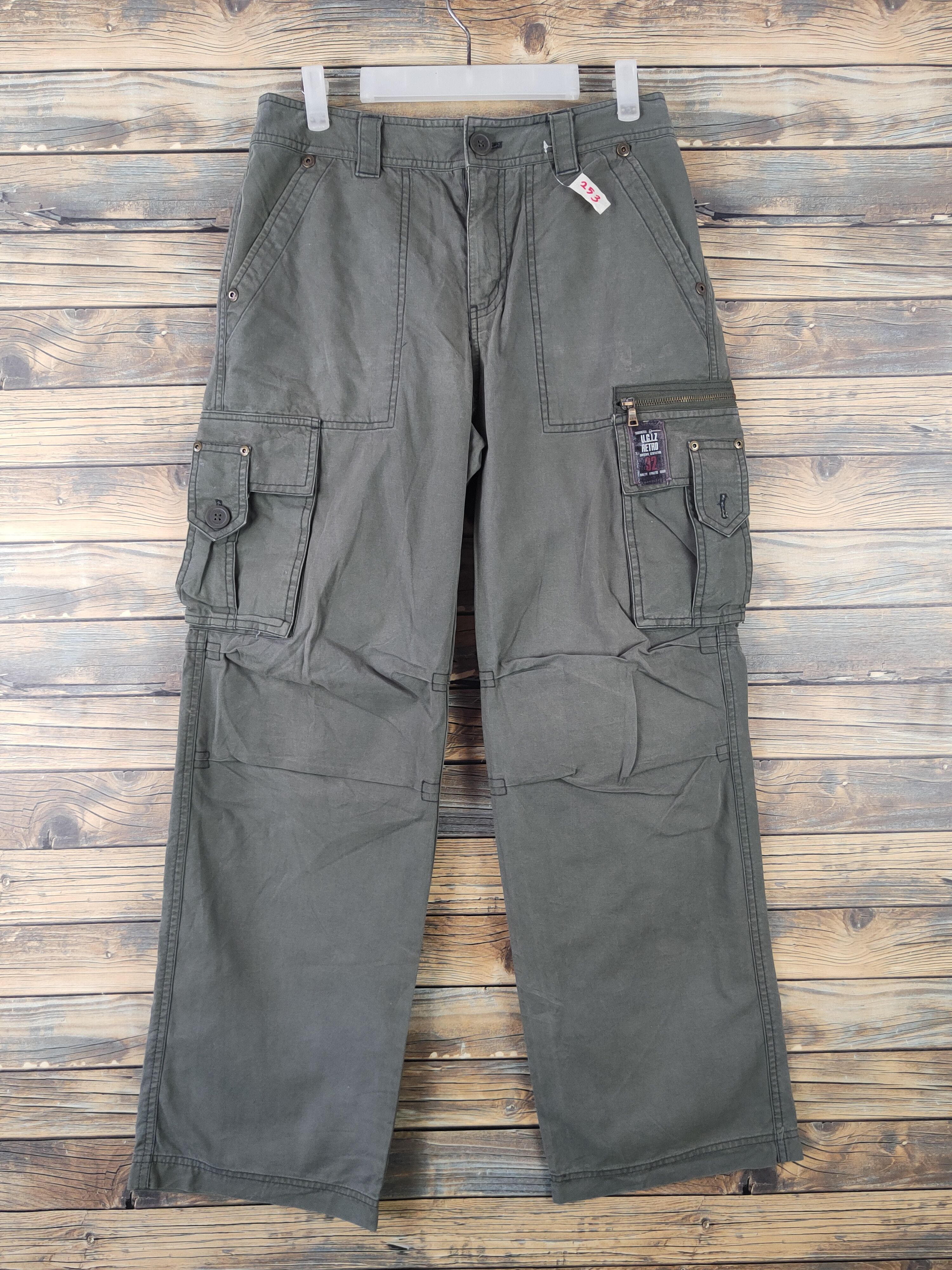 Japanese Brand DL Ugiz Olive Multipocket Tactical Cargo Pants #253 Size US 30 / EU 46 - 1 Thumbnail
