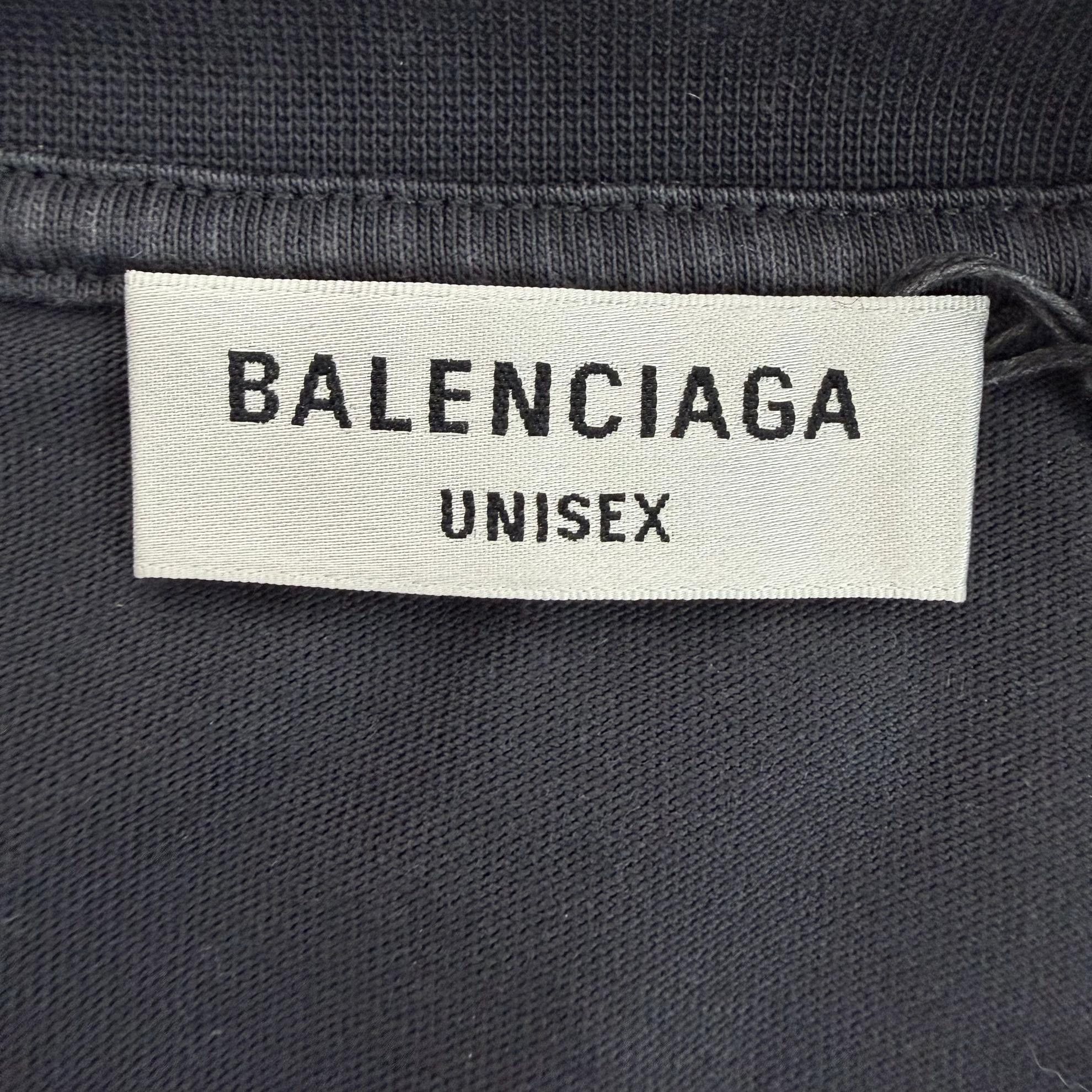 Balenciaga Balenciaga Black Logo TEE S Size US S / EU 44-46 / 1 - 6 Thumbnail