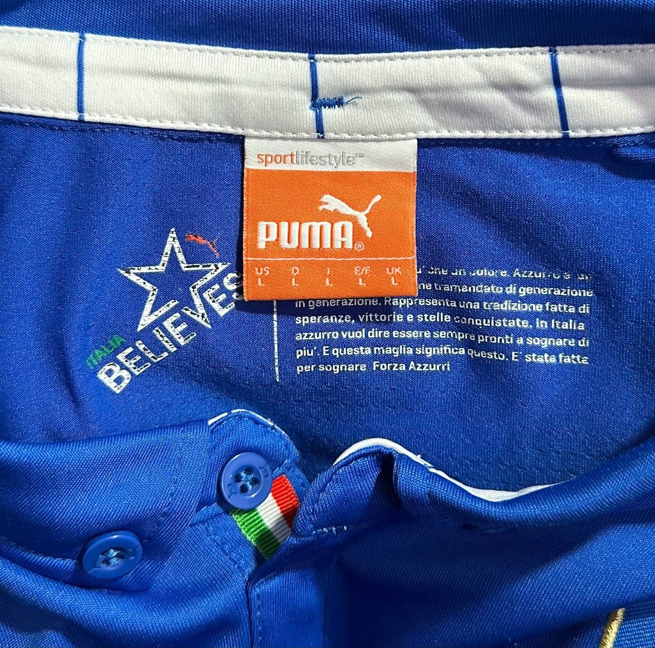 Puma Italy 2014 - 2015 Home Puma Football Shirt Jersey Soccer Size US L / EU 52-54 / 3 - 5 Thumbnail