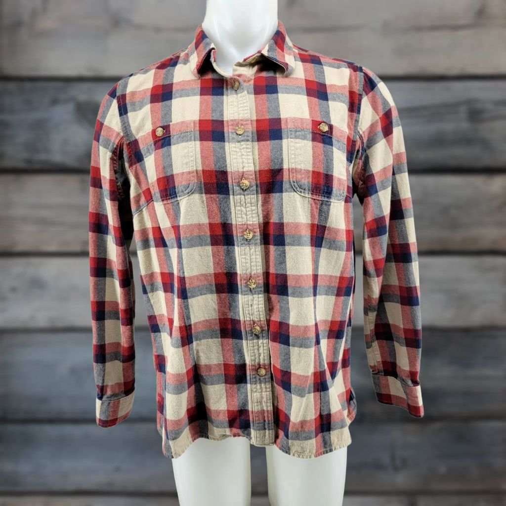 Vintage Duluth Men's L Flannel Button-Down Shirt Red Plaid Hunting Outdoors Banter Size US L / EU 52-54 / 3 - 1 Thumbnail
