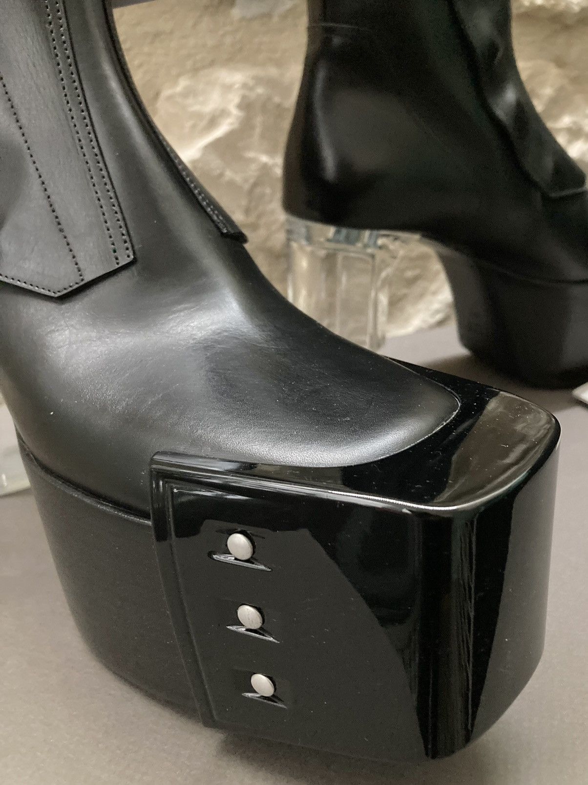 NEVER WORN / Fogpocket Beveled Kiss Boots Rick Owens