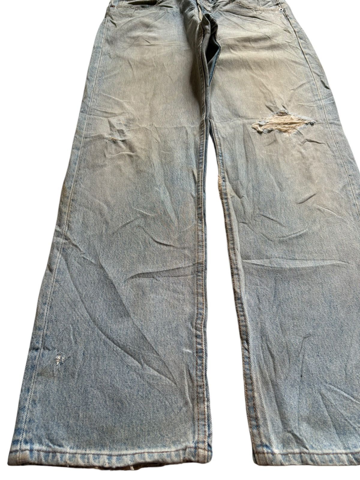 Levi's SALES🔥Vintage 90s Levis 501 Distressed Ripped Loose Jeans Size US 32 / EU 48 - 6 Thumbnail