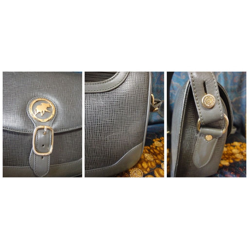 Huntington Vintage Hunting World khaki genuine leather shoulder bag Size ONE SIZE - 2 Thumbnail
