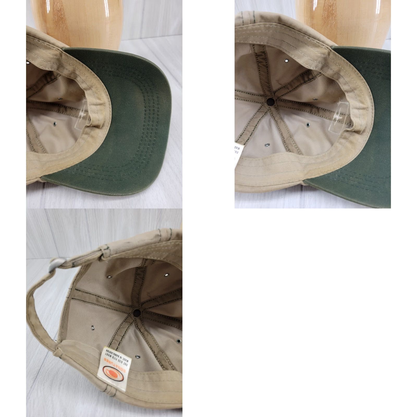 Vintage DUCKS UNLIMITED DISTRESSED TAN ADJUSTABLE CAP/HAT Unisex Adults Adjustable Tan Baseball Cap Size ONE SIZE - 9 Thumbnail