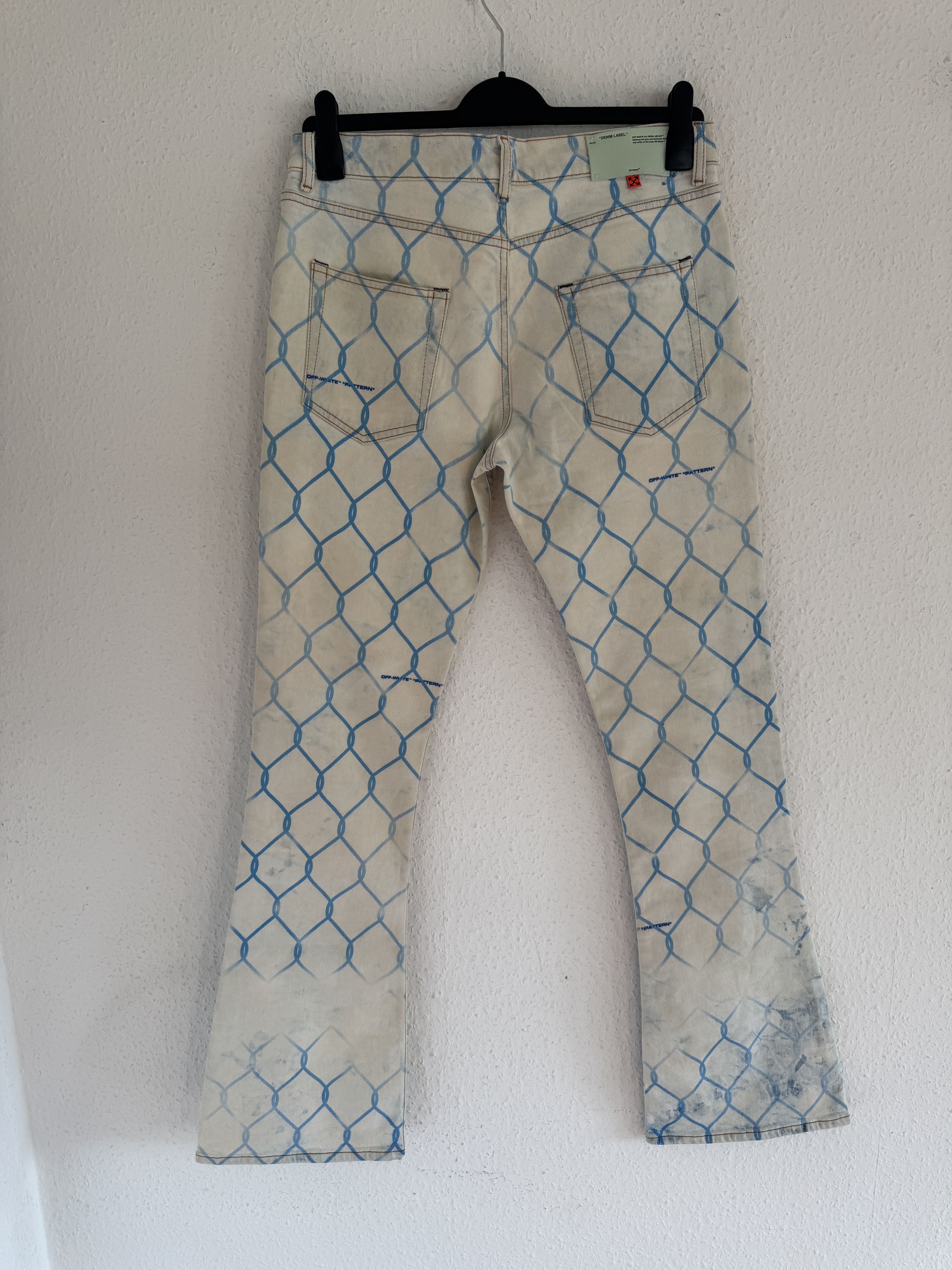 Off-White Flared fence-print jeans Size US 34 / EU 50 - 12 Thumbnail