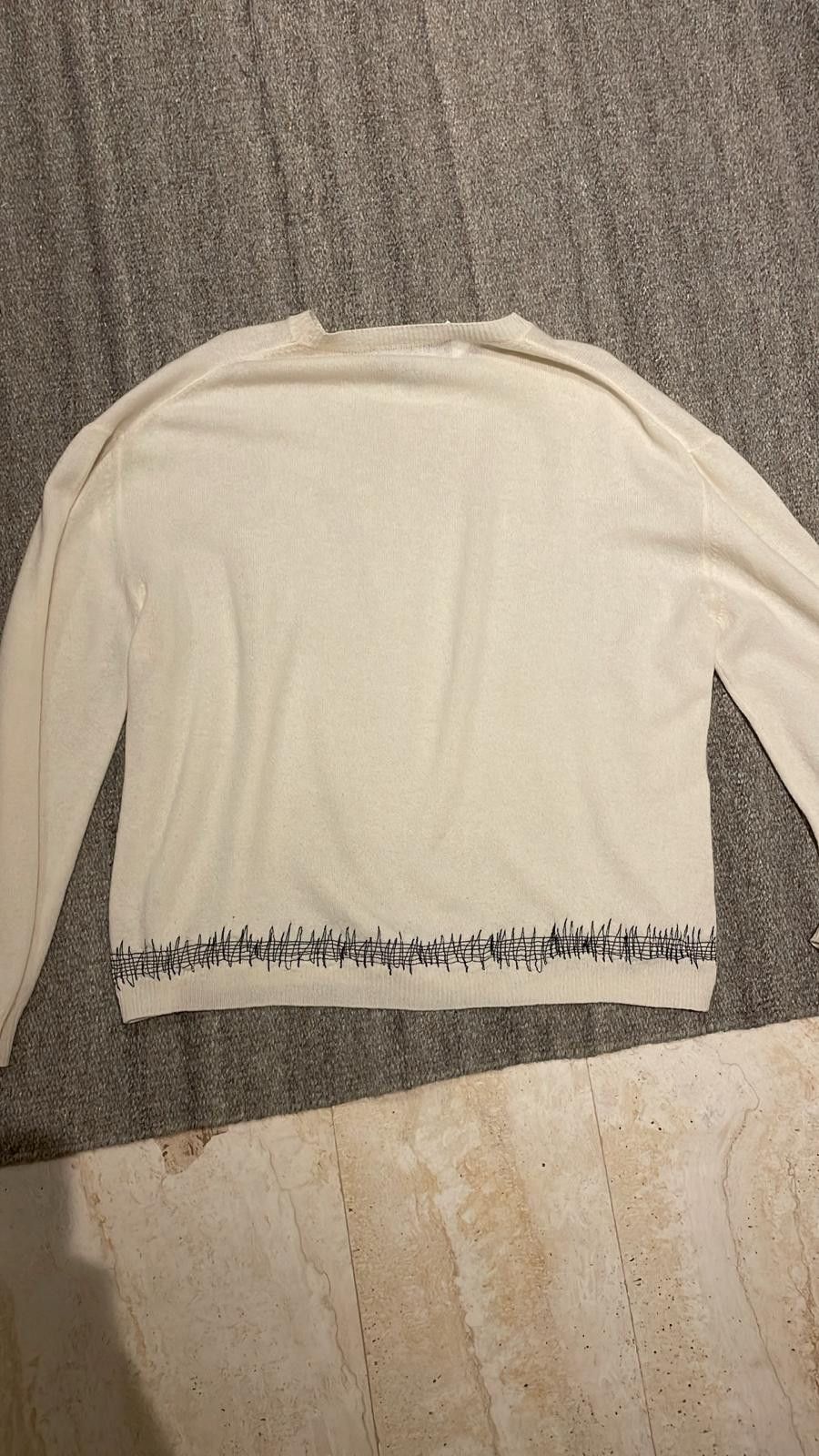 Haider Ackermann Haider Ackermann - SS16 Ivory Embroided Knit Size US M / EU 48-50 / 2 - 4 Thumbnail