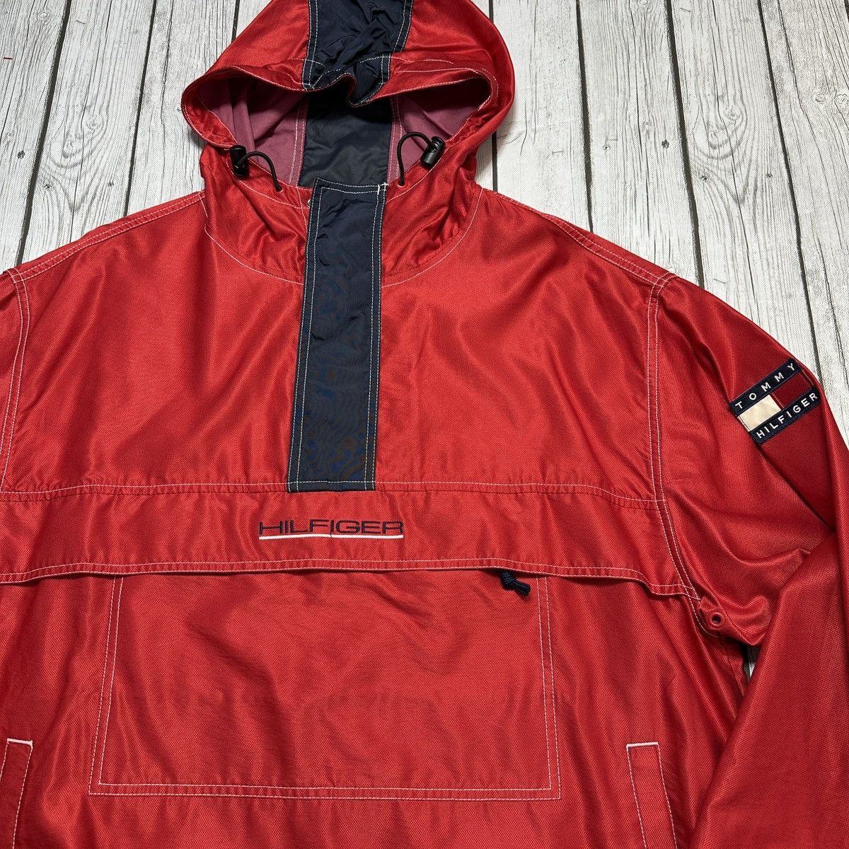 Tommy Hilfiger × Vintage Vintage Tommy Hilfiger windbreaker Size US L / EU 52-54 / 3 - 3 Thumbnail
