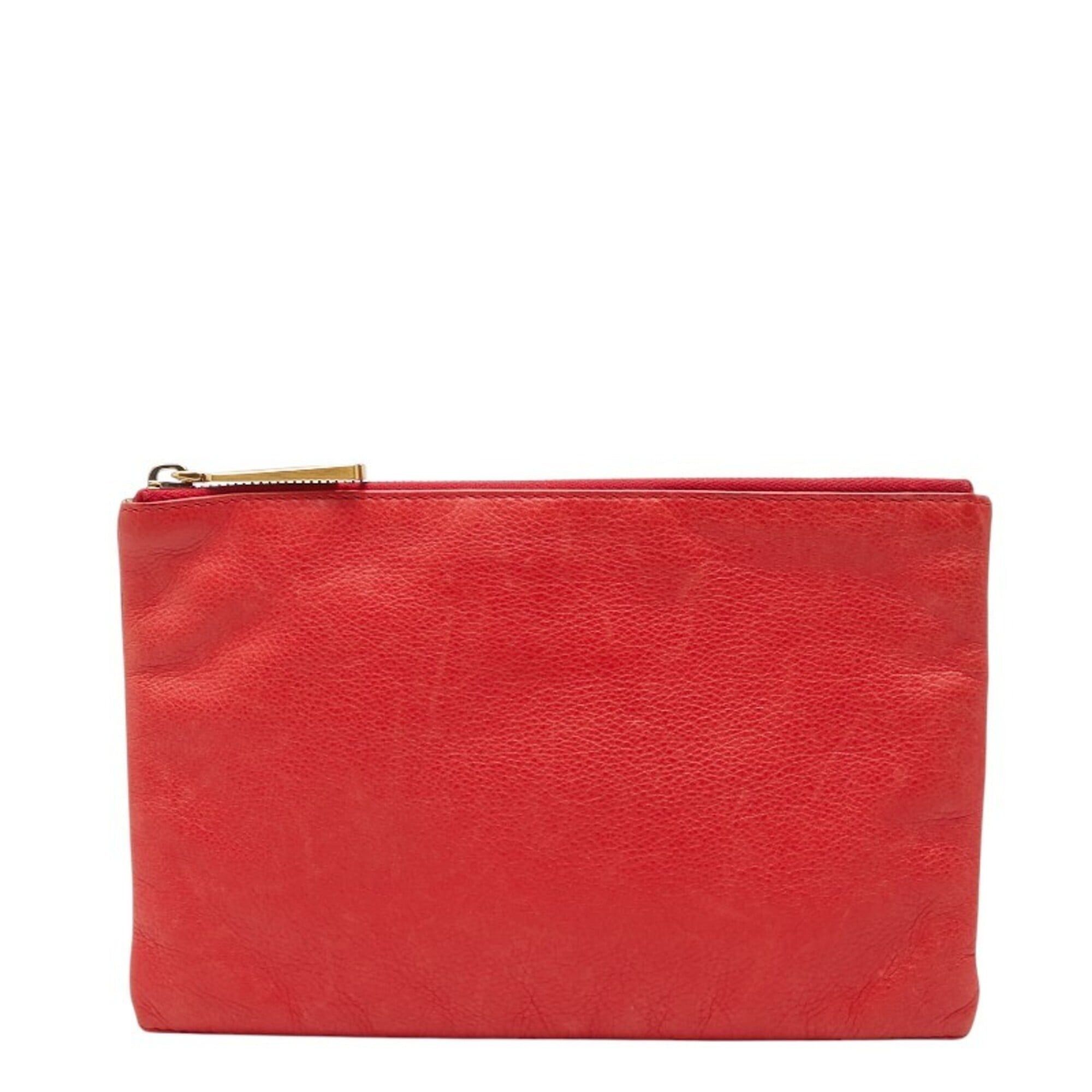 Fendi Fendi handbag pouch 8M0275 red brown leather women's FENDI Size ONE SIZE - 1 Thumbnail