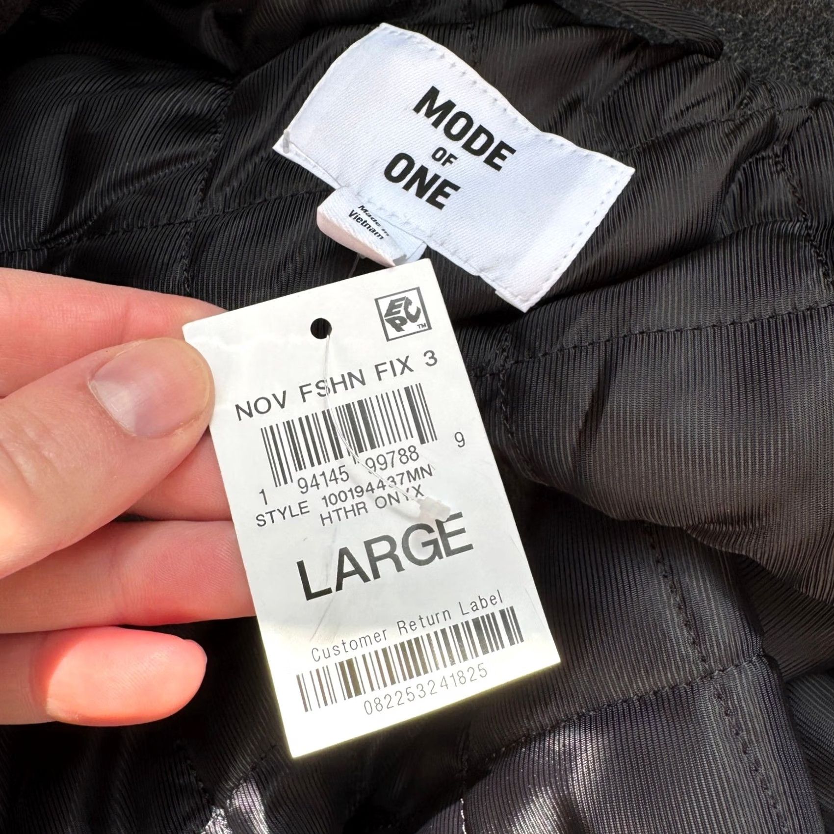 Vintage Mode of One Heather Onyx Utility Pocket Jacket Full Zip Wool Blend Mens Large Size US L / EU 52-54 / 3 - 3 Thumbnail
