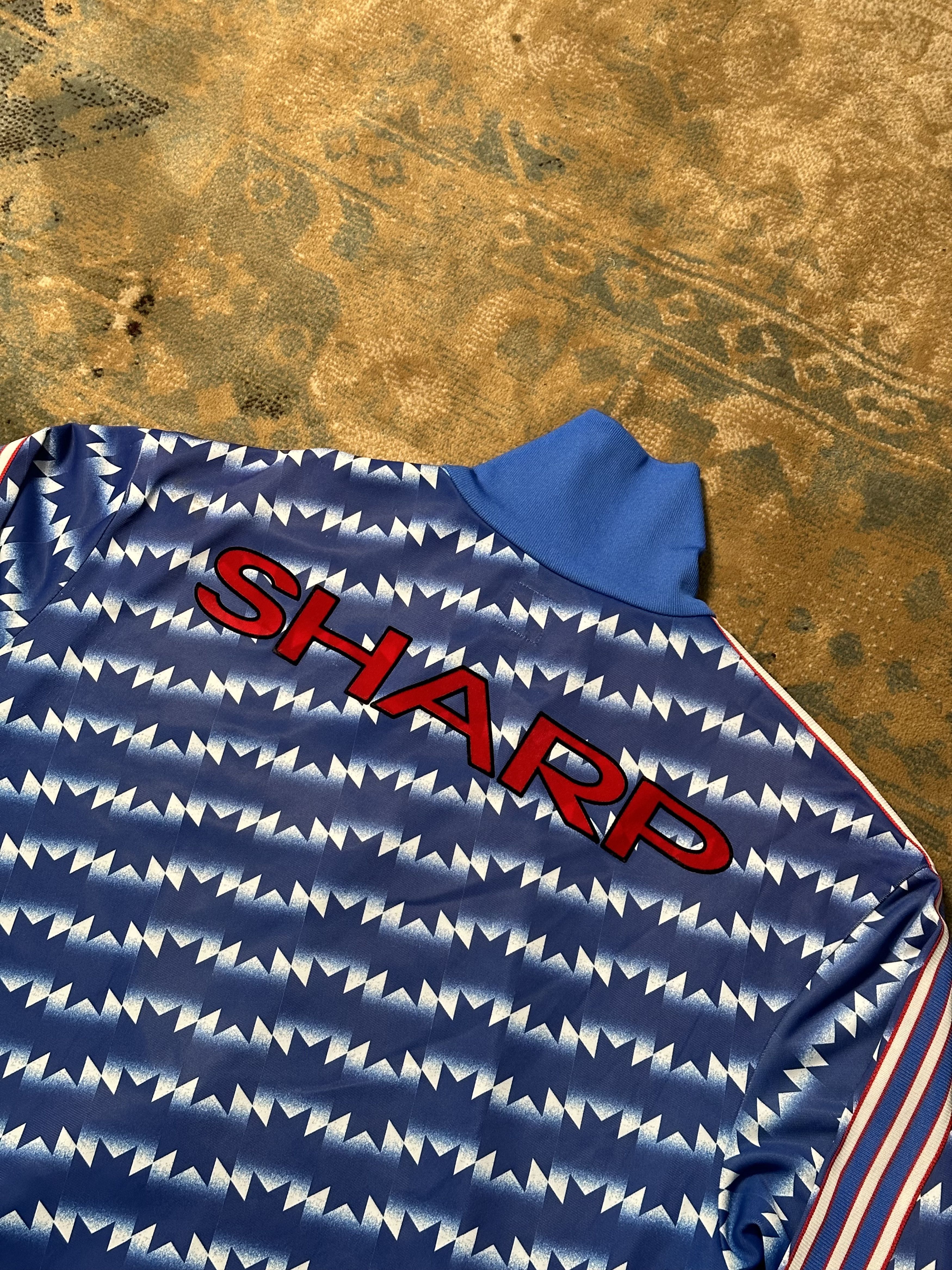 Adidas × Vintage 2000s Adidas x Sharp Tracktop Jacket Size US XL / EU 56 / 4 - 3 Thumbnail