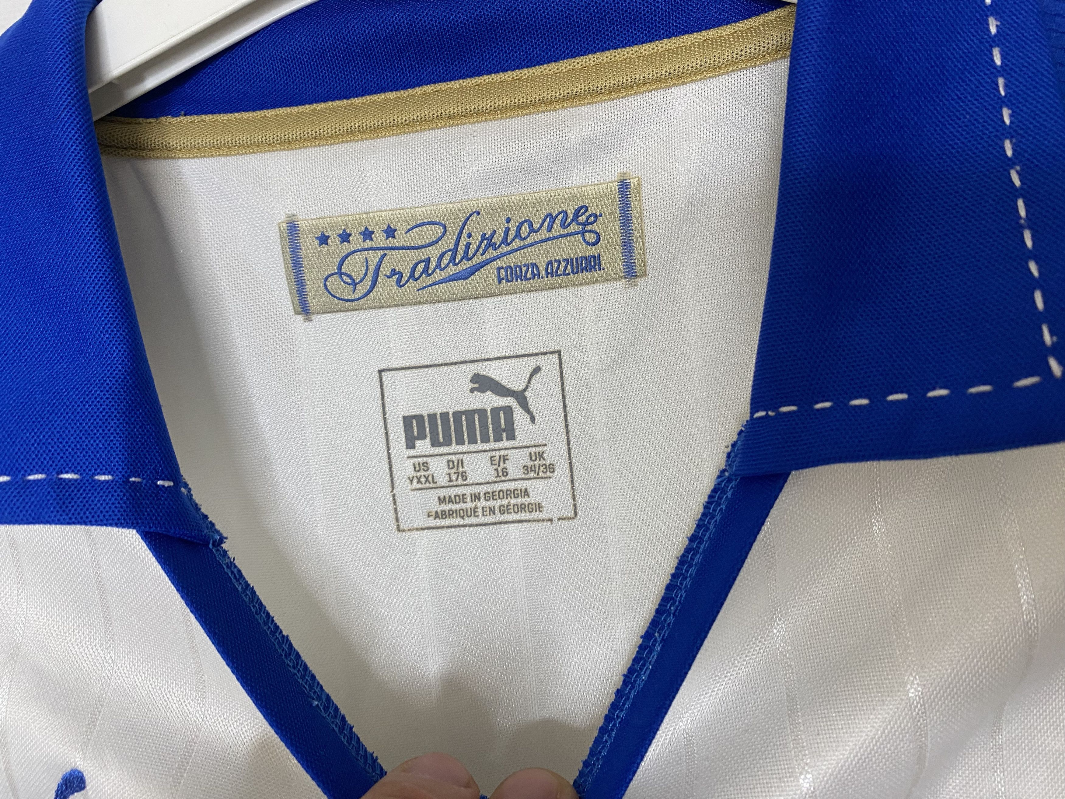 Puma ITALY TEAM 2016 2017 AWA FOOTBALL SHIRT SOCCER JERSEY Size US S / EU 44-46 / 1 - 4 Thumbnail