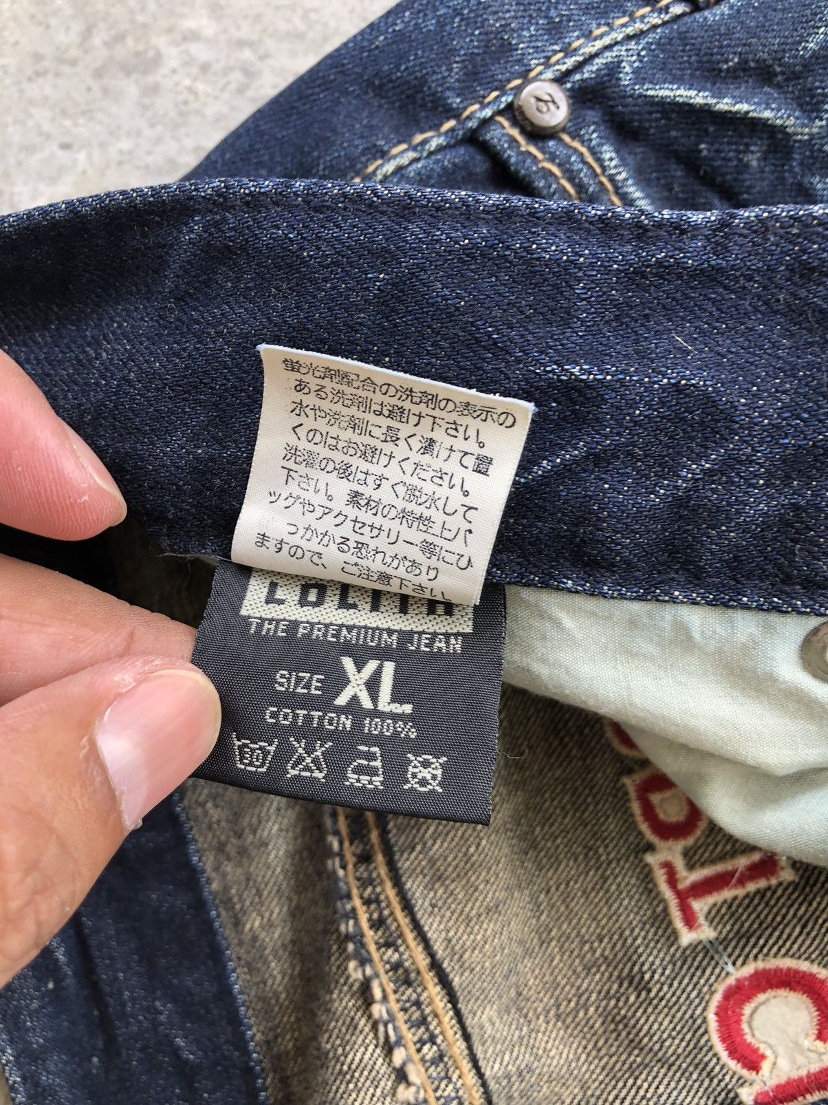 Japanese Brand Yoshitomo Nara Lolita Smile Distressed Jeans Size US 34 / EU 50 - 20 Thumbnail