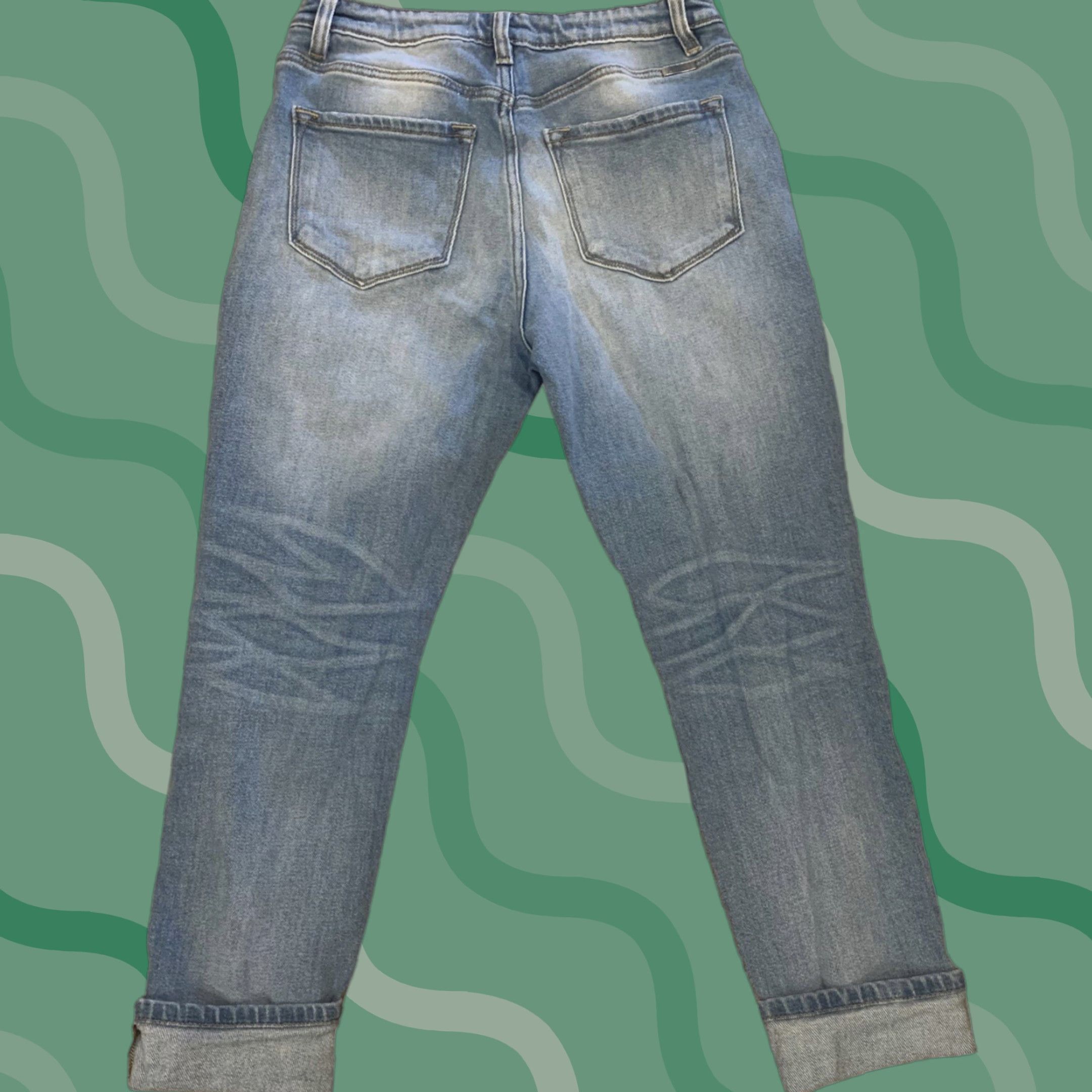 Vintage KANCAN ESTILO DENIM Light Wash Mom Jeans WOMENS SIZE 7/27 Jeans Denim Skinny Cotton Blend DENIM China Girls/Women? Size 27" / US 4 / IT 40 - 1 Thumbnail