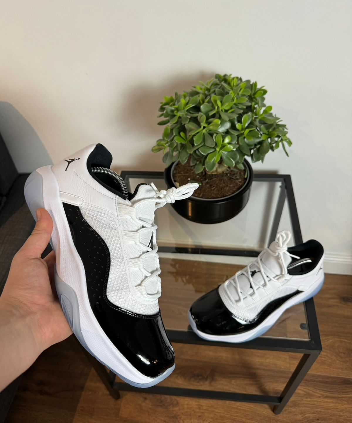 Pre-owned Jordan Nike Air Jordan 11 Low Cmft Sneakers In White