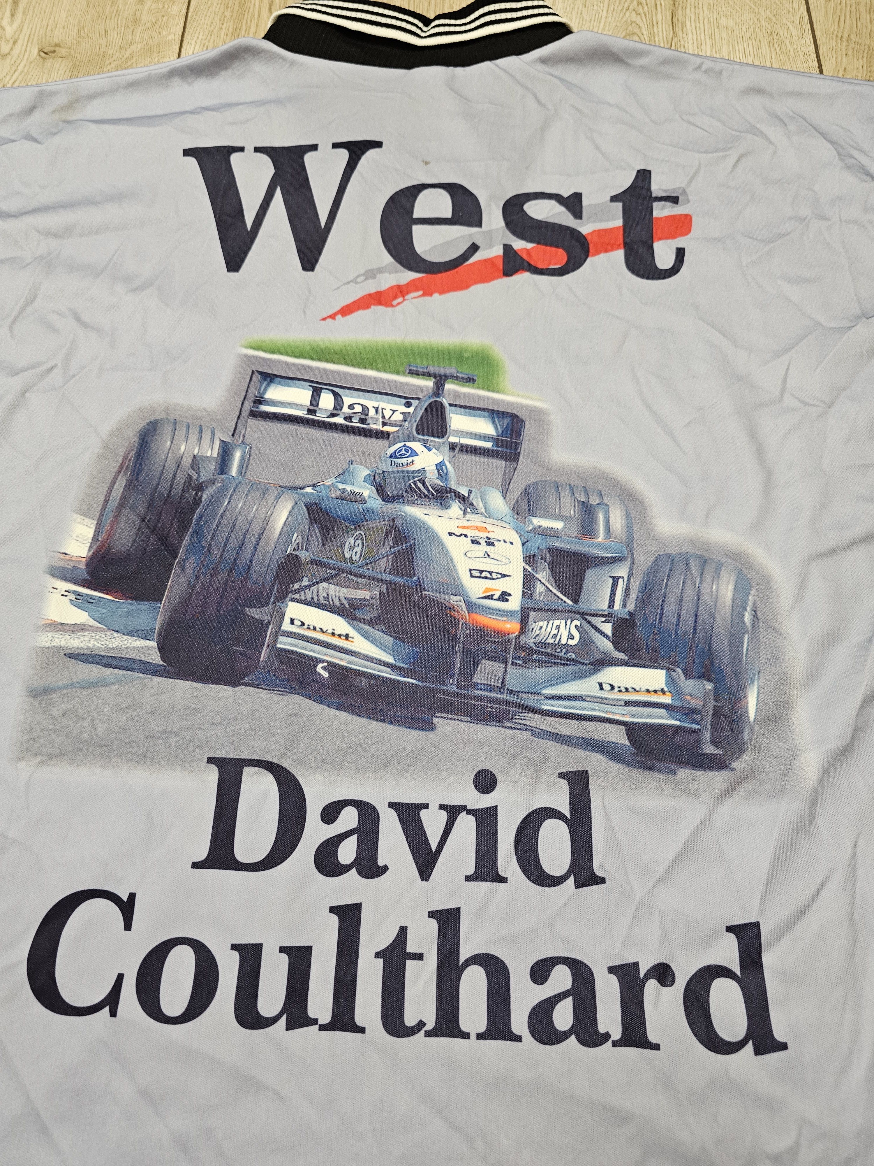 Formula 1 × Mercedes-Benz × Vintage MERCEDES BENZ WEST RACING SHIRT FORMULA 1 COULTHARD JERSEY Size US XL / EU 56 / 4 - 5 Thumbnail