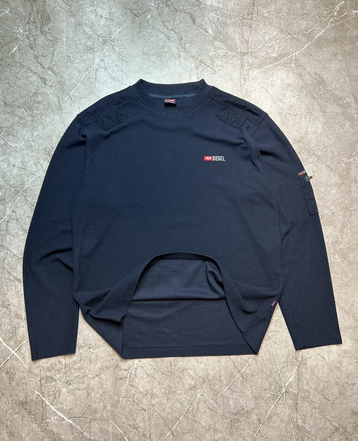 Diesel × Vintage Vintage Diesel Knit Sweater Size US XXL / EU 58 / 5 - 2 Thumbnail