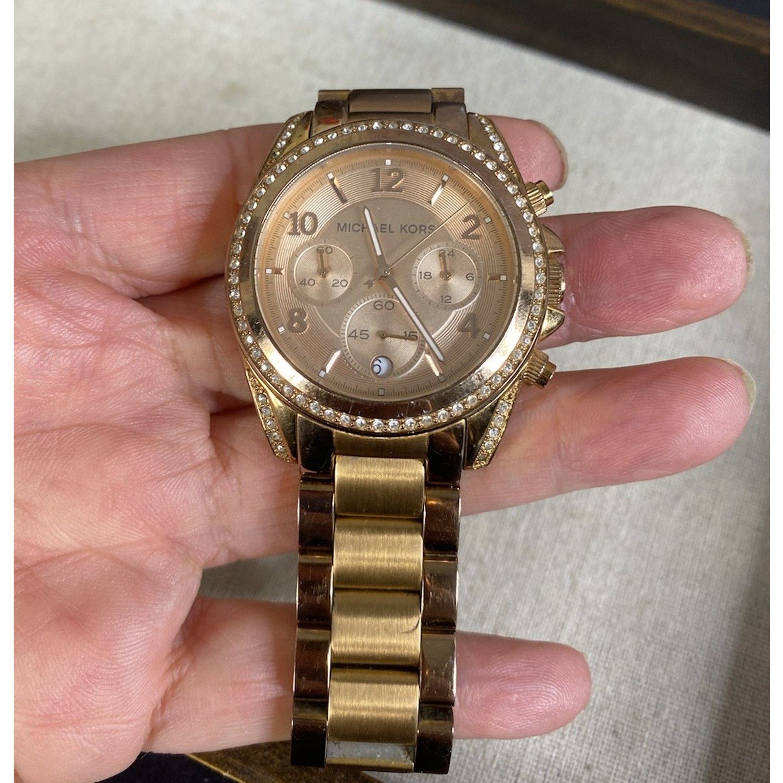 Michael Kors Michael Kors NEW Battery Stainless Rose Gold Watch MK5263 Size ONE SIZE - 3 Thumbnail