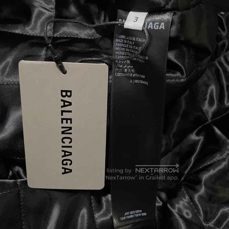 Balenciaga Balenciaga Police Uniform Leather Jacket with Shoulder Pad Size US L / EU 52-54 / 3 - 4 Thumbnail