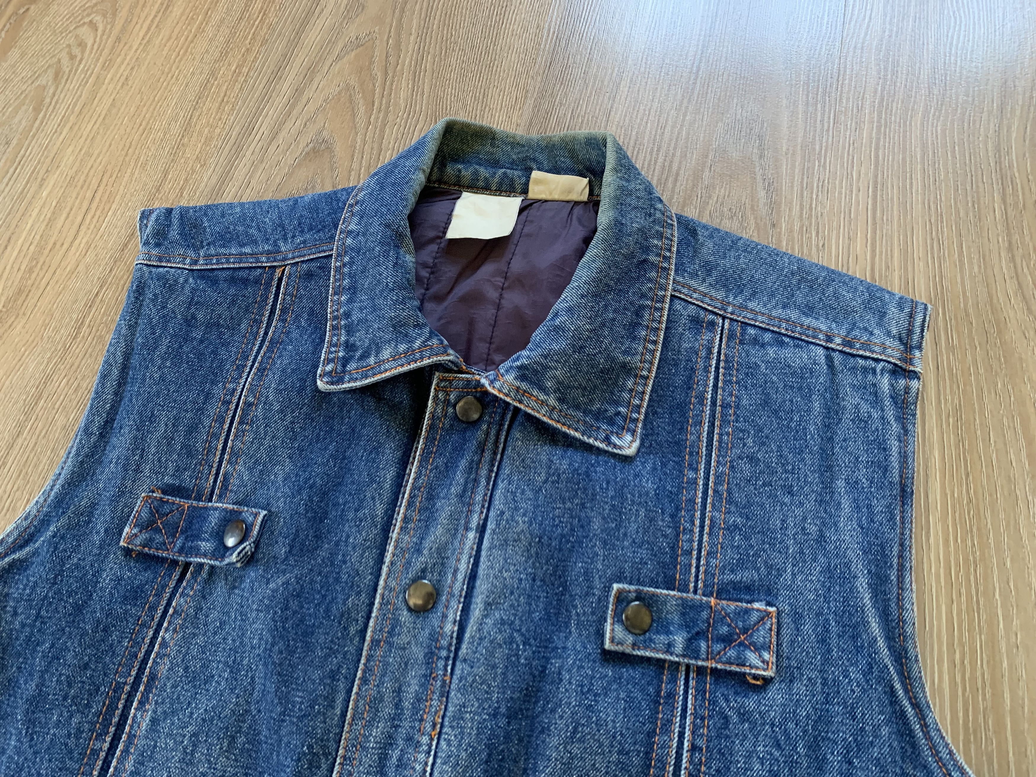 Denime Rare Ackermann Retro Denim Vest With Hidden Pockets Size US M / EU 48-50 / 2 - 4 Thumbnail