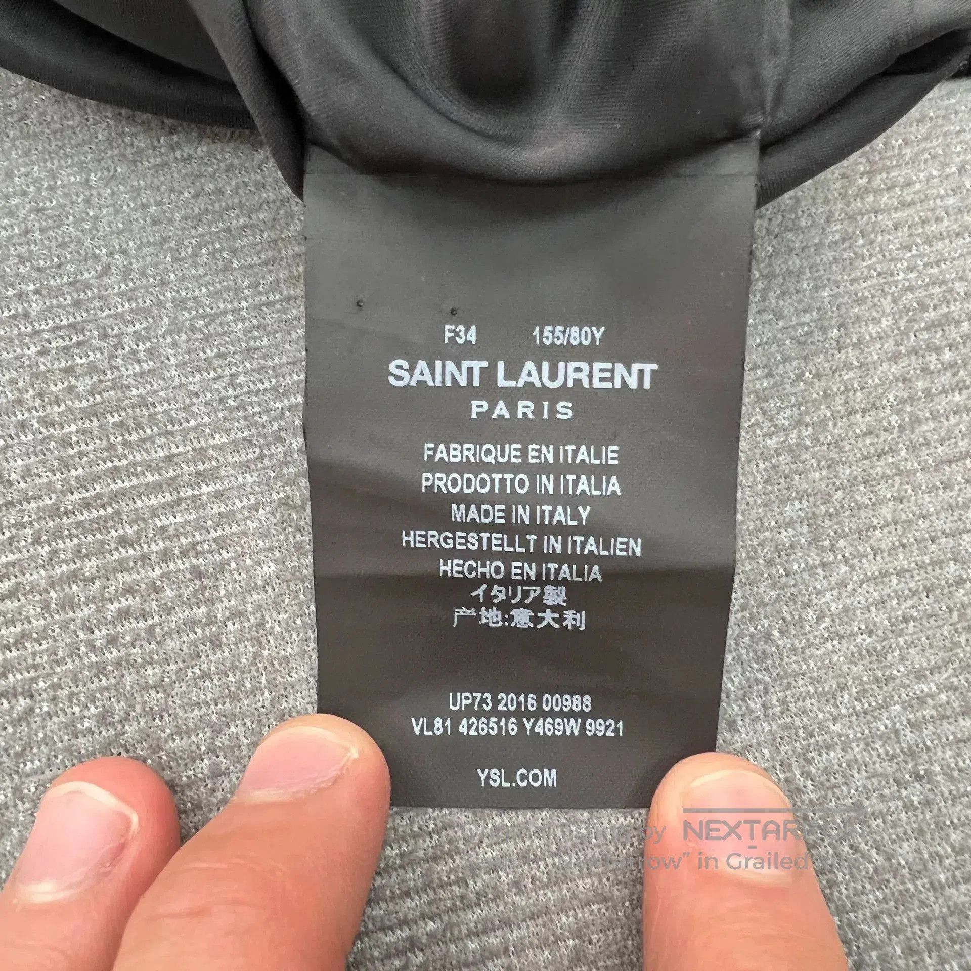 Saint Laurent Paris Saint Laurent Black Pink Silk Baseball Jacket. Size XXS / US 00 / IT 34 - 6 Thumbnail