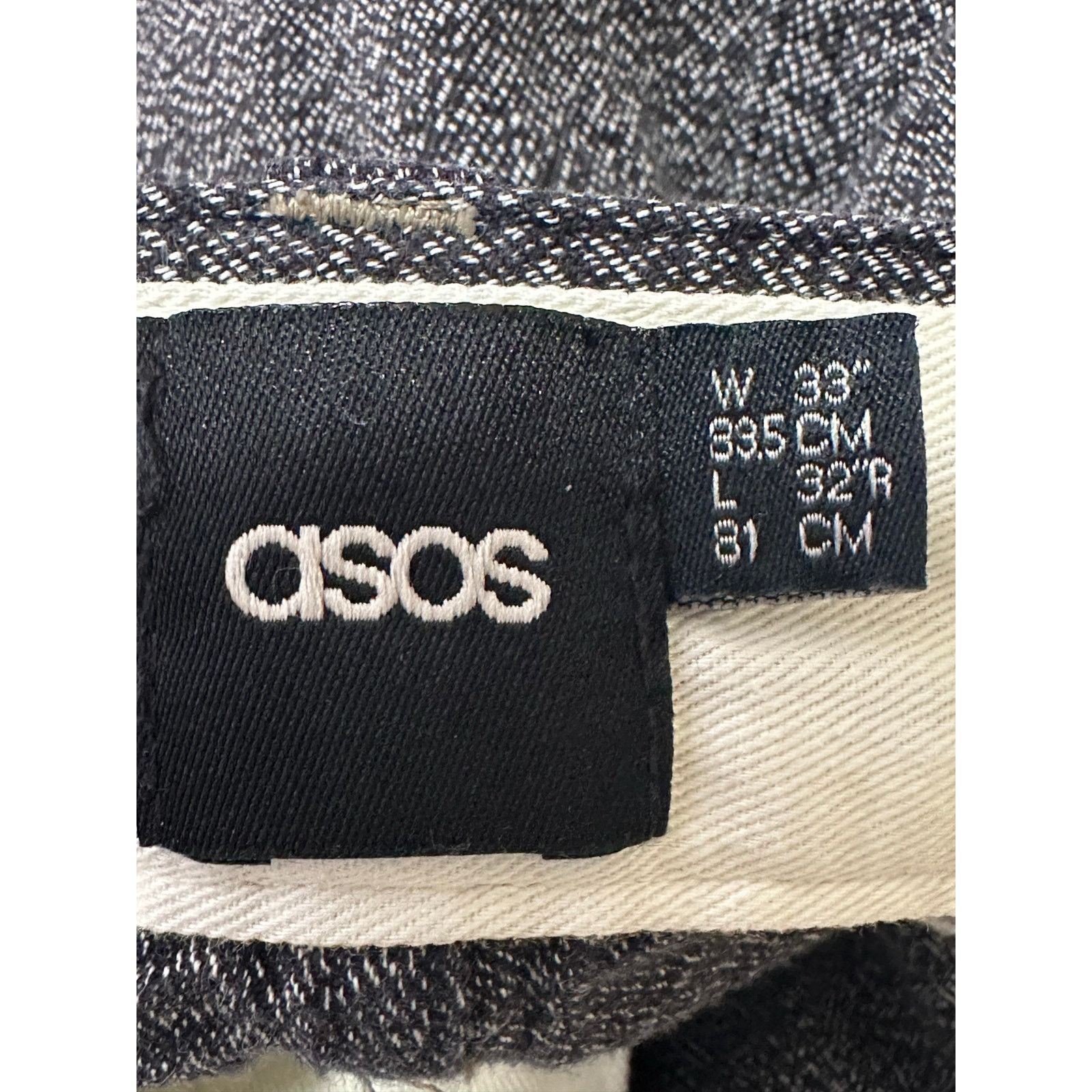 Asos Asos heathered blue to fit waist casual pants size 33 Size US 33 - 3 Thumbnail