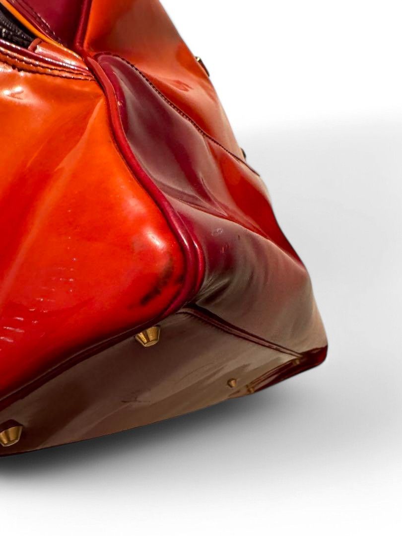 Dior Christian Dior - Vernice Red Nylon Handbag Shoulder Bag Size ONE SIZE - 11 Thumbnail