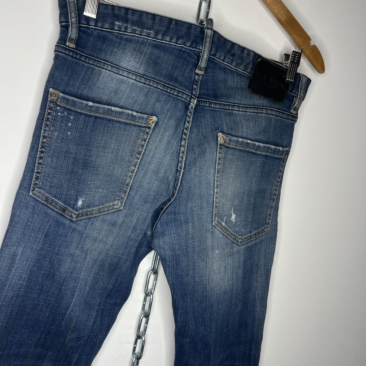 Dsquared2 × Japanese Brand × Vintage Dsquared2 Cool Guy Jeans - Dark Blue Washed Distressed Size US 30 / EU 46 - 7 Thumbnail