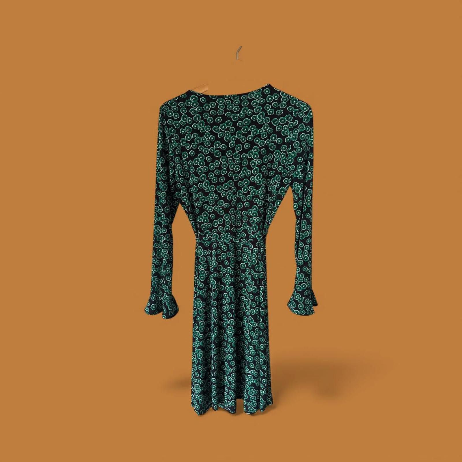 Other Leona Edmiston Green Print Wrap Dress – Size 10 Size M / US 6-8 / IT 42-44 - 3 Thumbnail