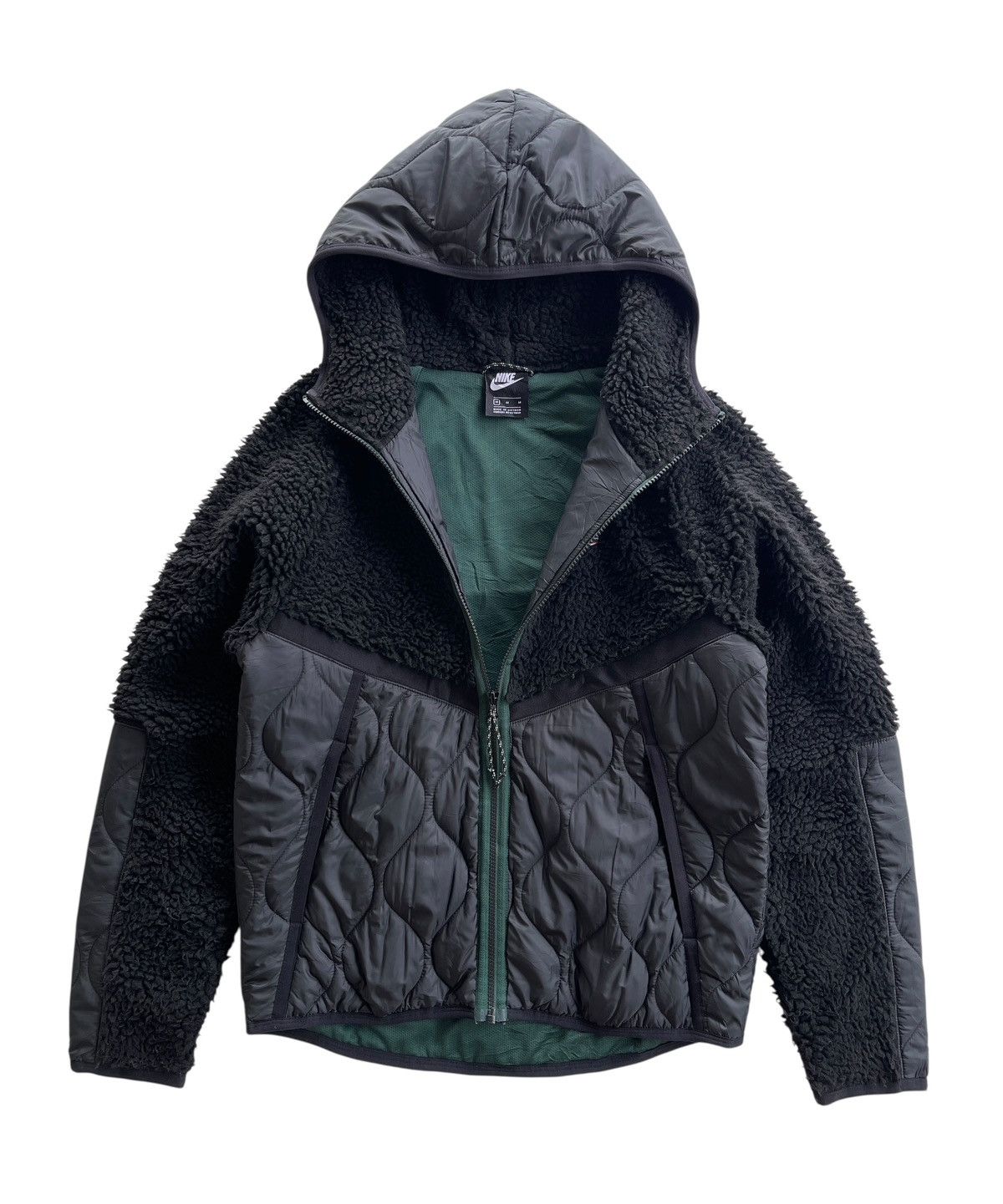 Nike Nike BOA Fleece Quilted Shell Hooded Jacket Size US M / EU 48-50 / 2 - 3 Thumbnail