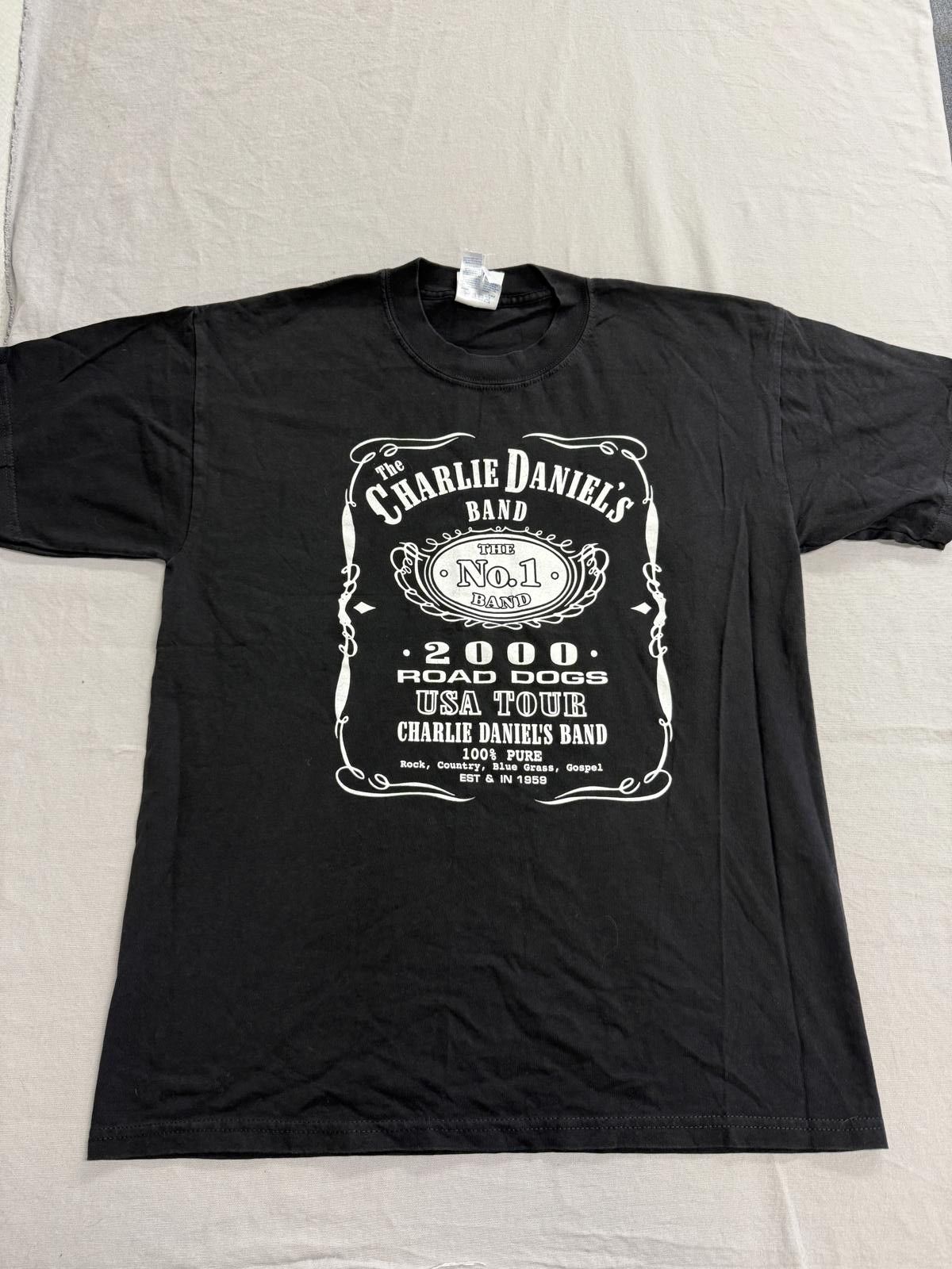 Gildan VTG Charlie Daniels Band T-shirt 2000 Tour Whiskey Tee L Size US L / EU 52-54 / 3 - 1 Thumbnail