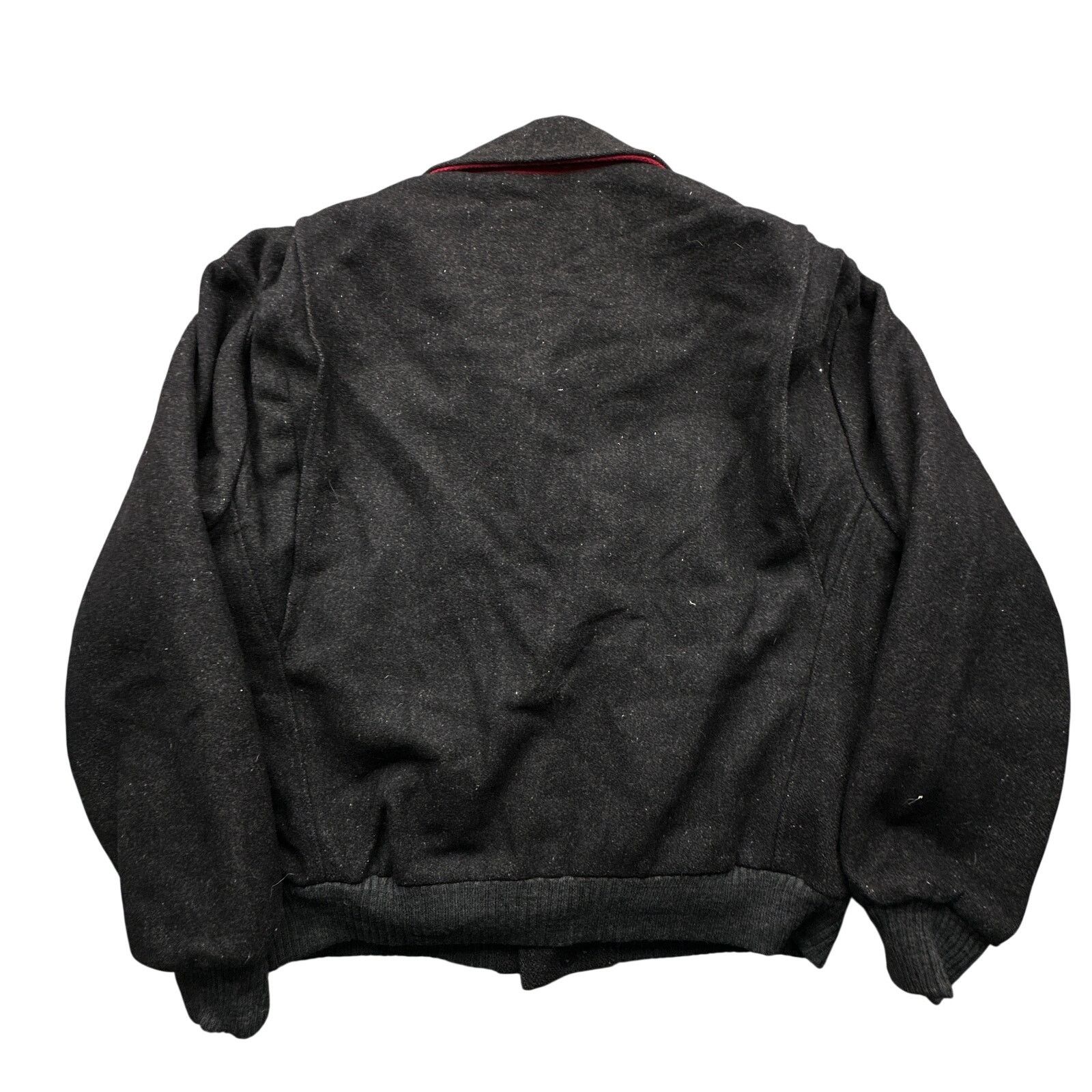 Other Vintage Dash Pure Wool Bomber Jacket Mens 44 Large Gray Size US L / EU 52-54 / 3 - 2 Thumbnail