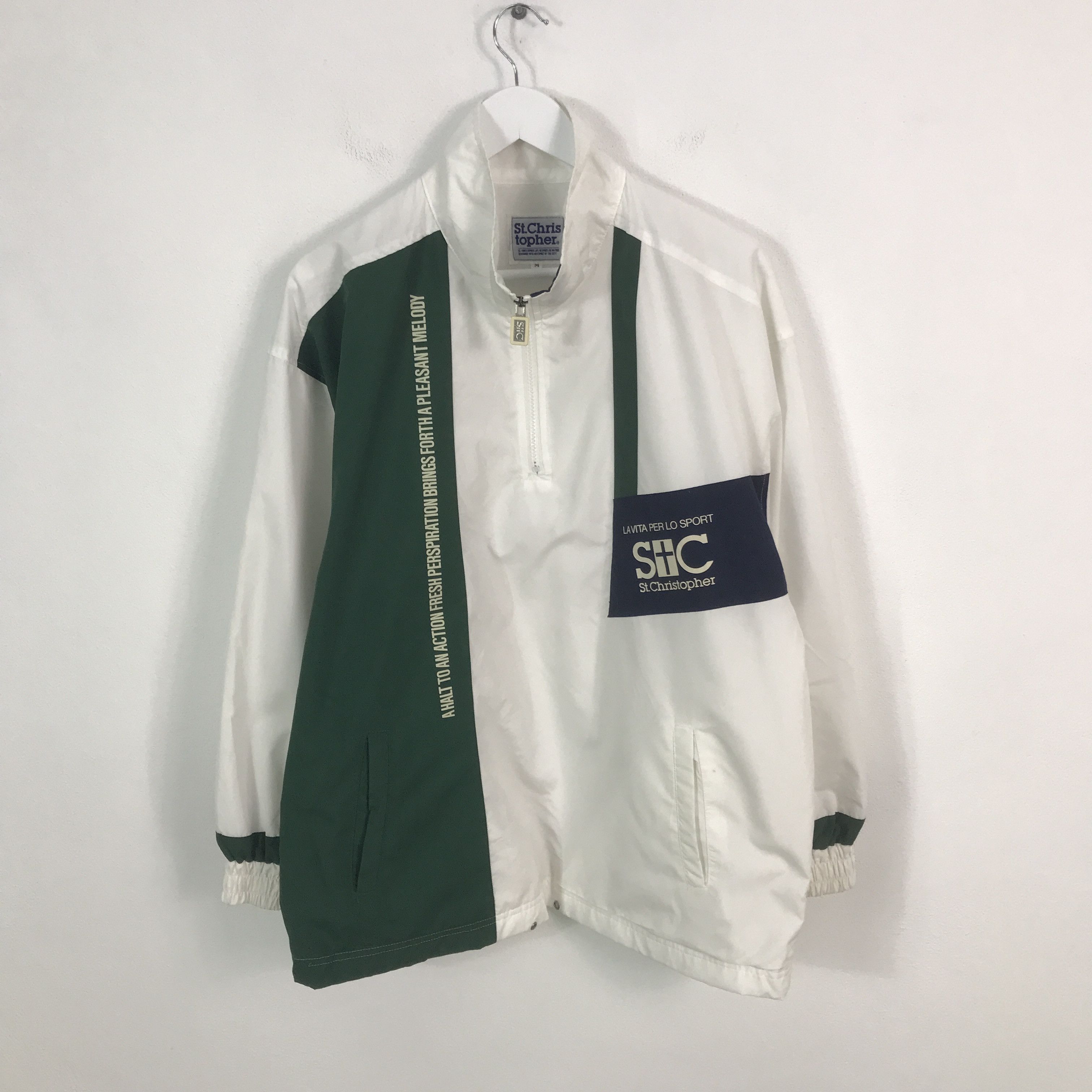 Japanese Brand Rare st.christopher Windbreaker Japan Sport Jacket Size US M / EU 48-50 / 2 - 1 Thumbnail