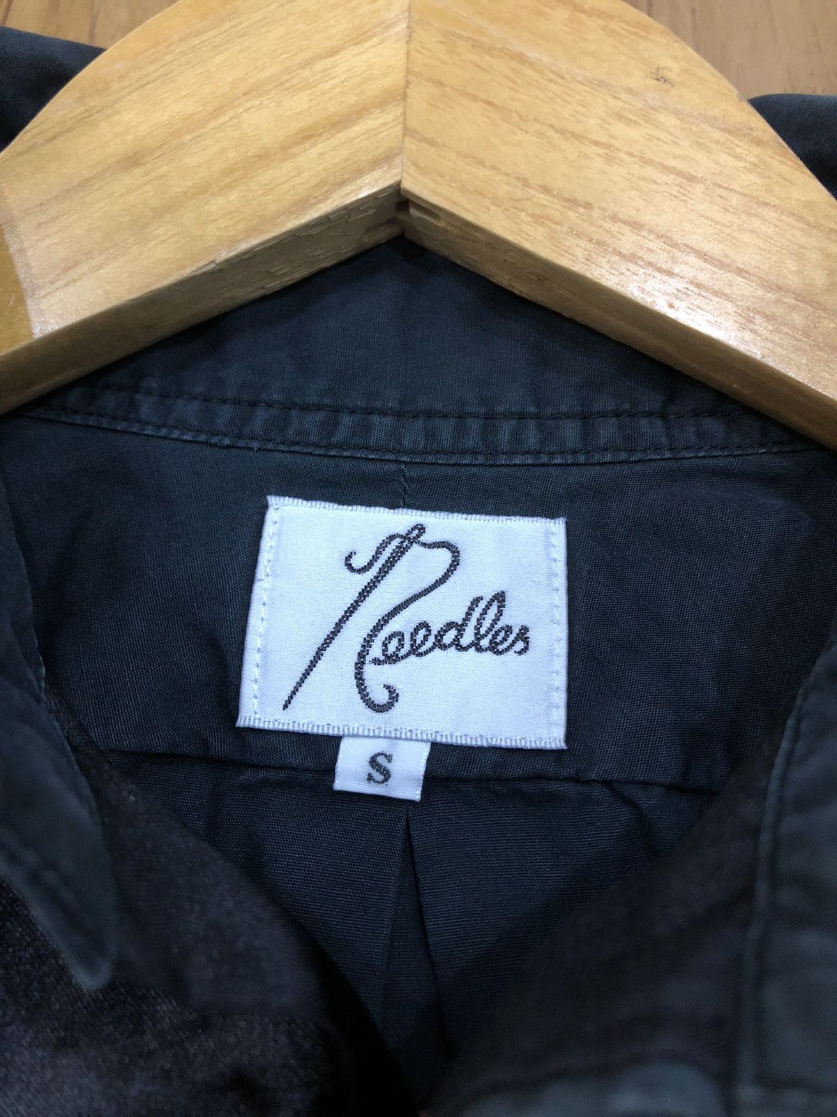 Needles Needles Rebuild Black Half Satin Button Up Shirt Size US S / EU 44-46 / 1 - 3 Thumbnail