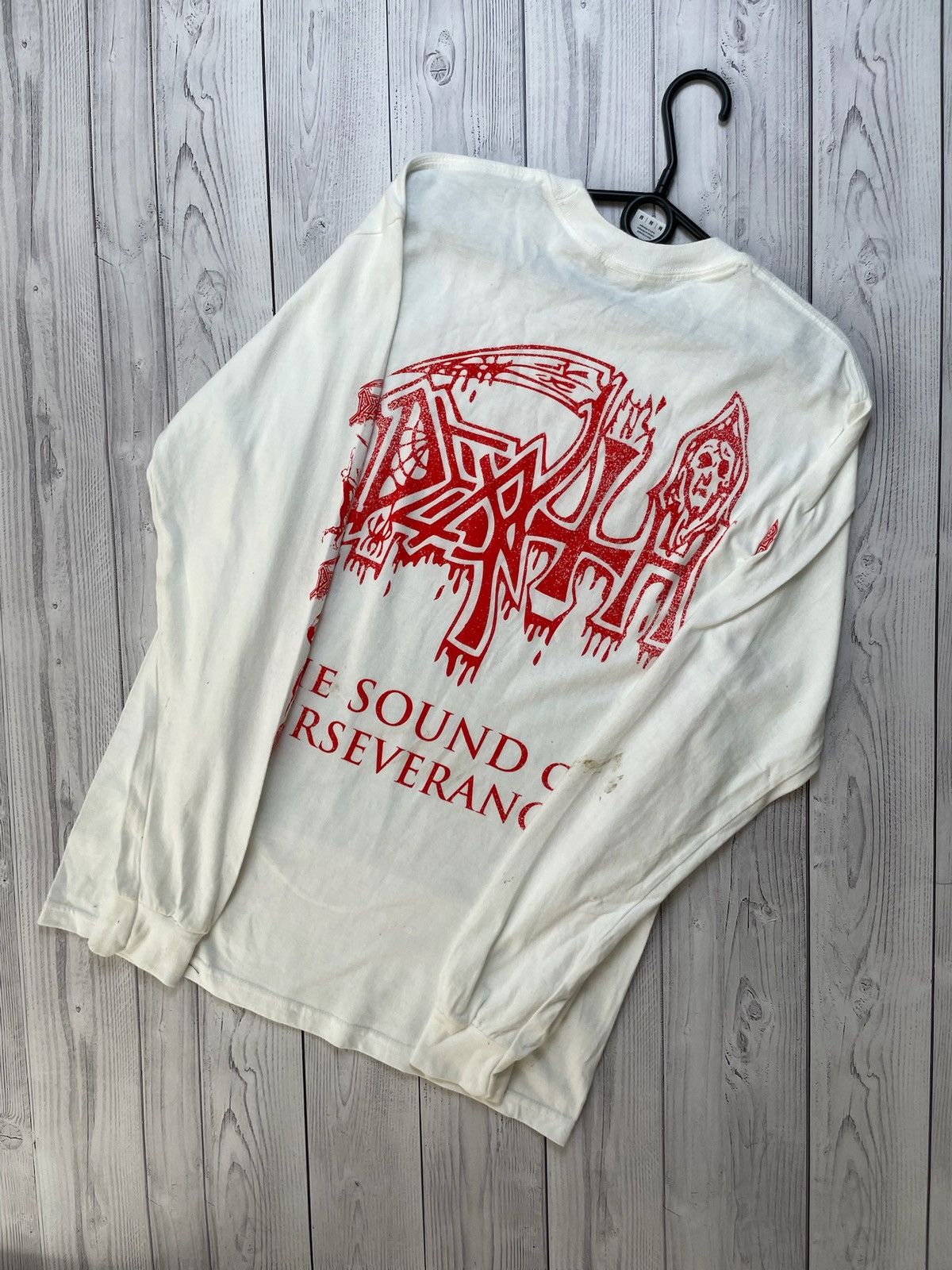 Band Tees Vintage Death Sound of perseverance rock long sleeve metal L Size US L / EU 52-54 / 3 - 2 Thumbnail