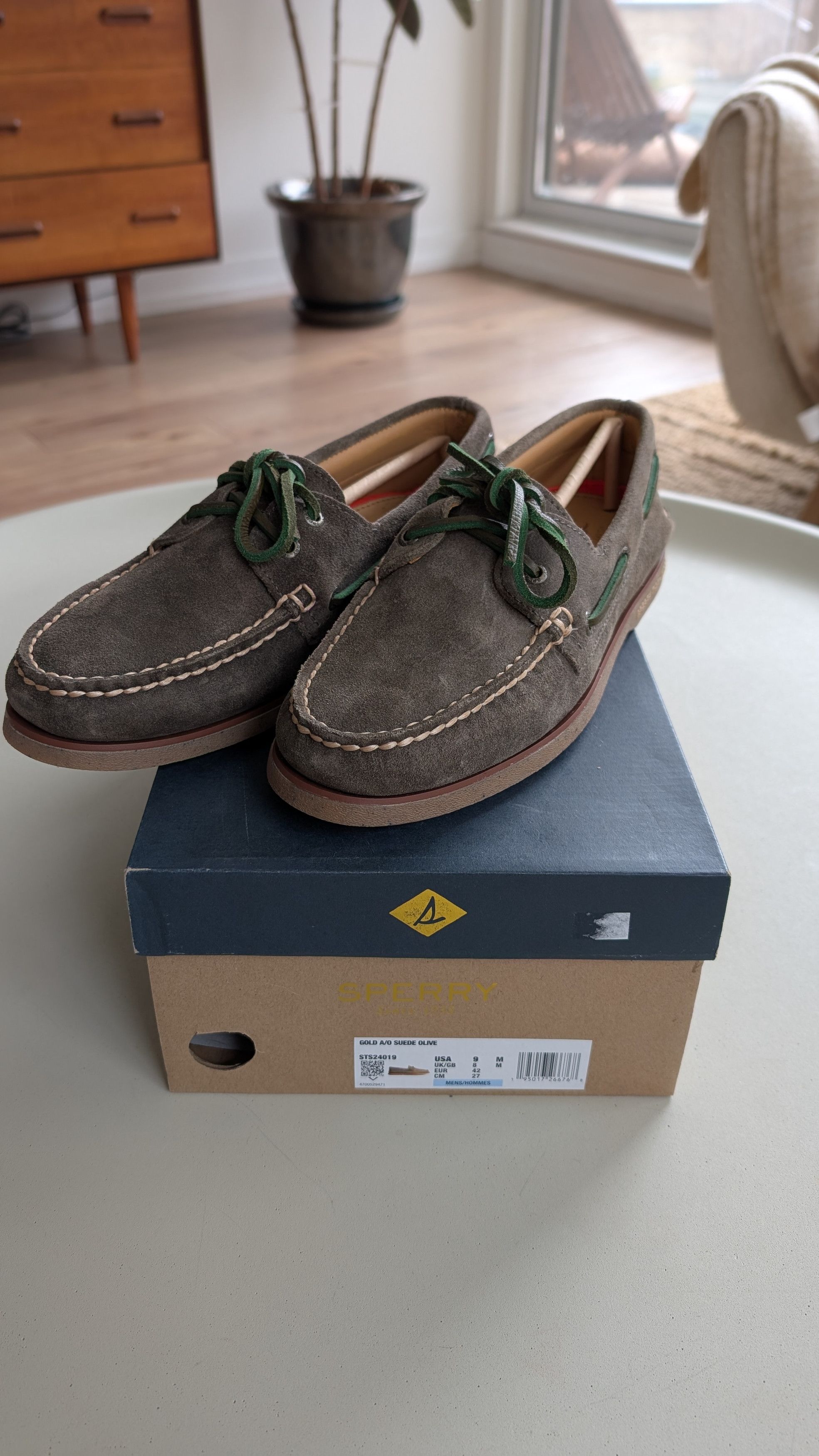 Sperry Brand New Sperry Gold Cup A/O Suede Olive - 9 Size US 9 / EU 42 - 1 Thumbnail