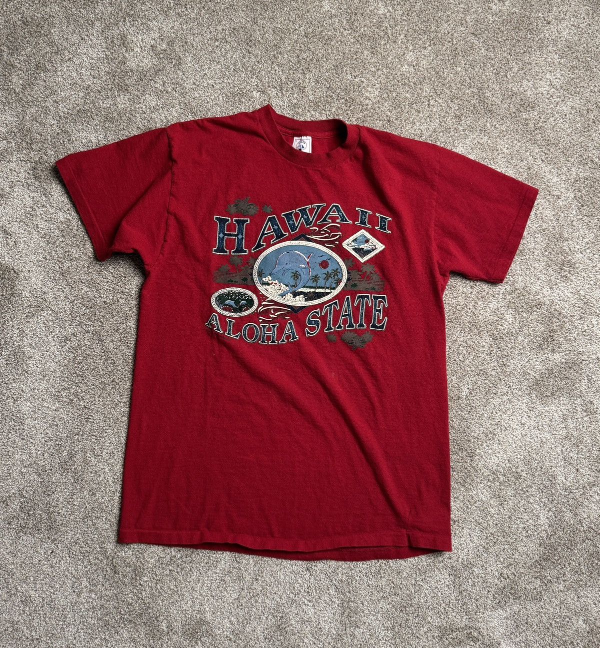 Delta RED VINTAGE DELTA PRO WEIGHT MADE IN USA GRAPHIC TEE Size US L / EU 52-54 / 3 - 1 Thumbnail