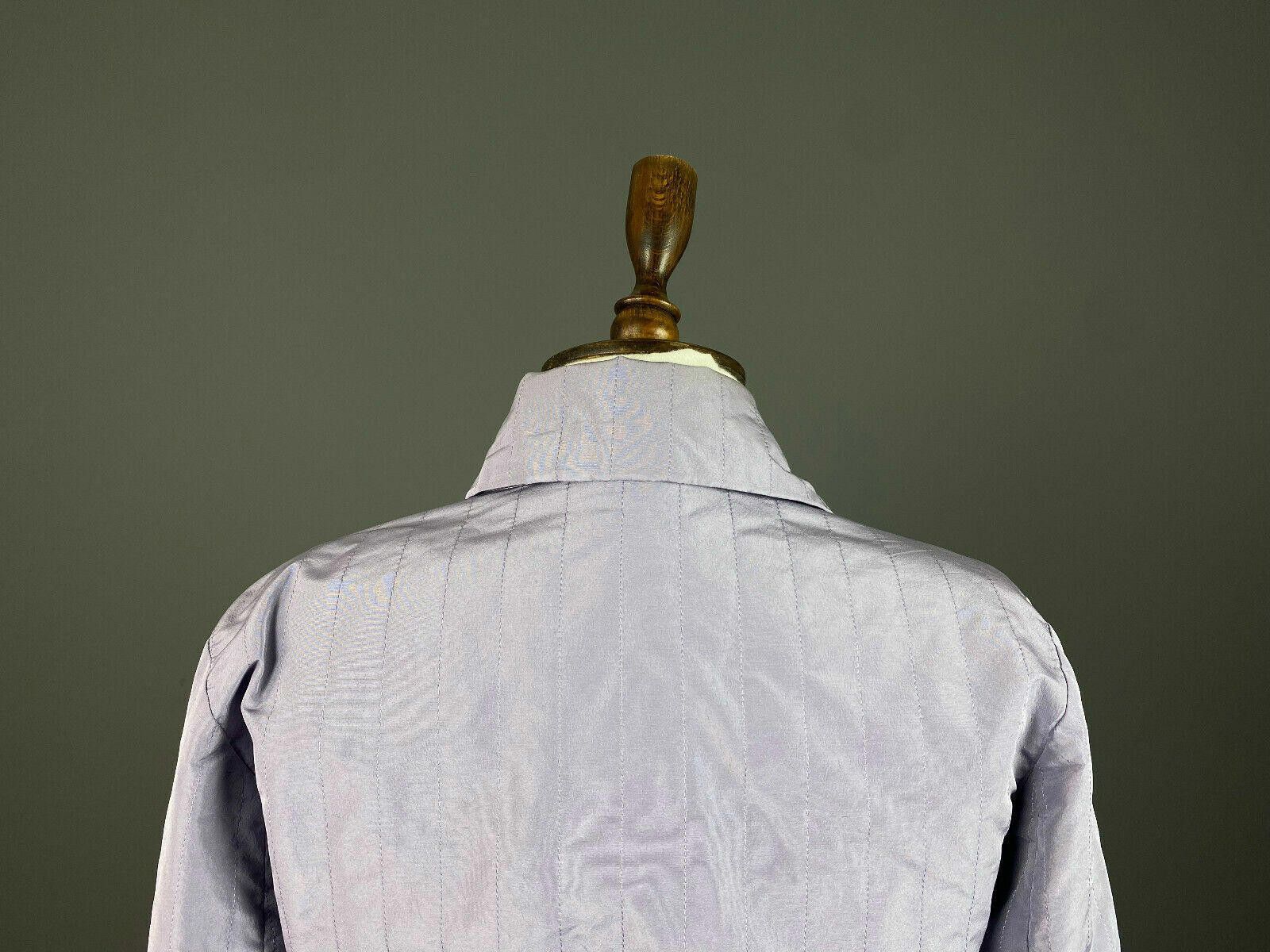 Designer Max Mara Purple Silk Blend Basic Jacket Size USA 8 Size M / US 6-8 / IT 42-44 - 7 Thumbnail