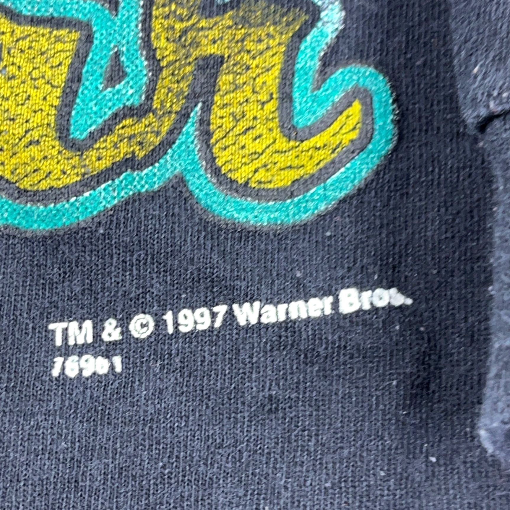 Vintage VINTAGE Looney Tunes Shirt Men Large Crew Neck 1990s Black T-Shirt Tasmanian Devil Tasmanian Devil 90s Cartoon Retro Mens Size US L / EU 52-54 / 3 - 3 Thumbnail