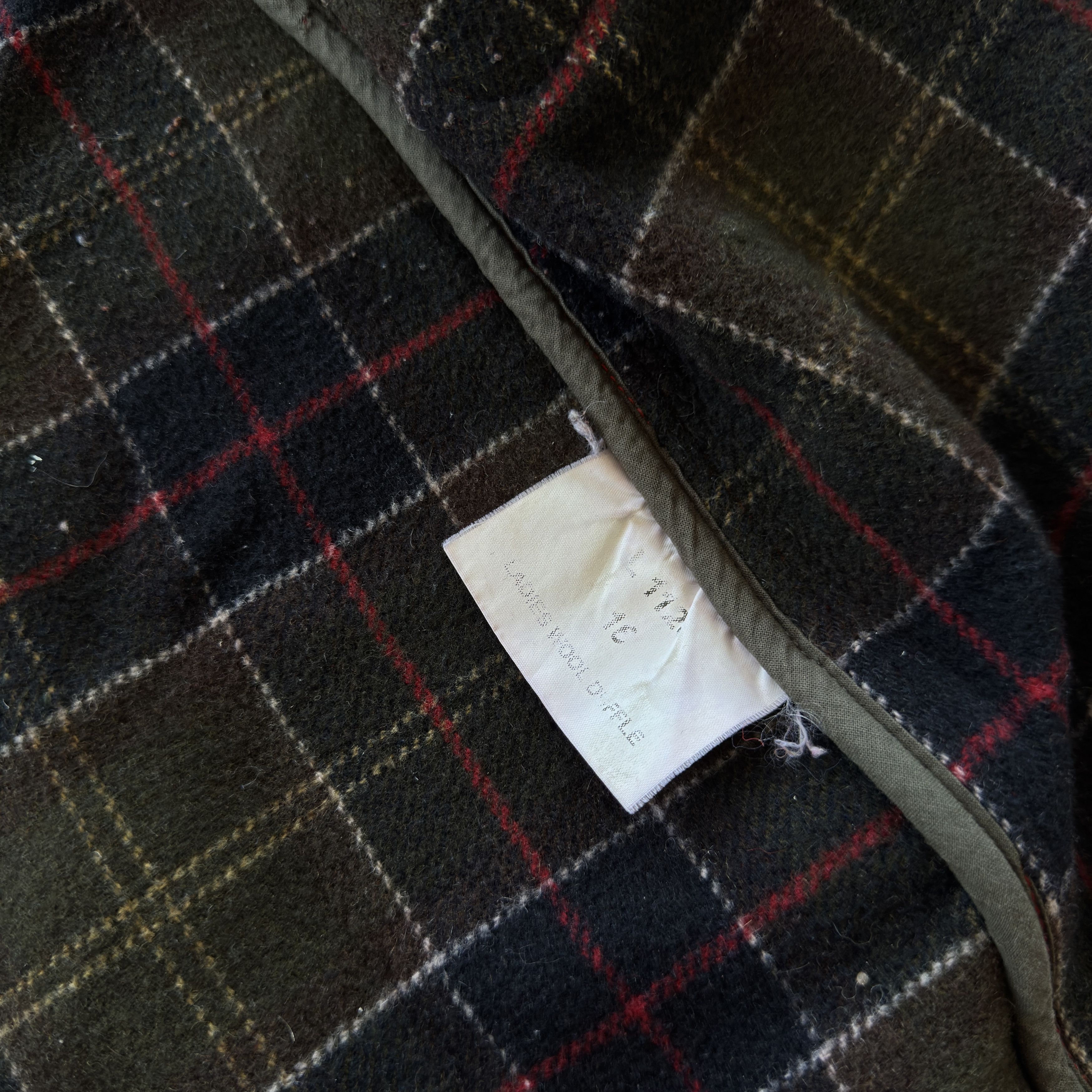 Barbour Red Barbour Wool Cashmere Duffle Coat Tartan Lining Size 16 Size L / US 10 / IT 46 - 11 Thumbnail