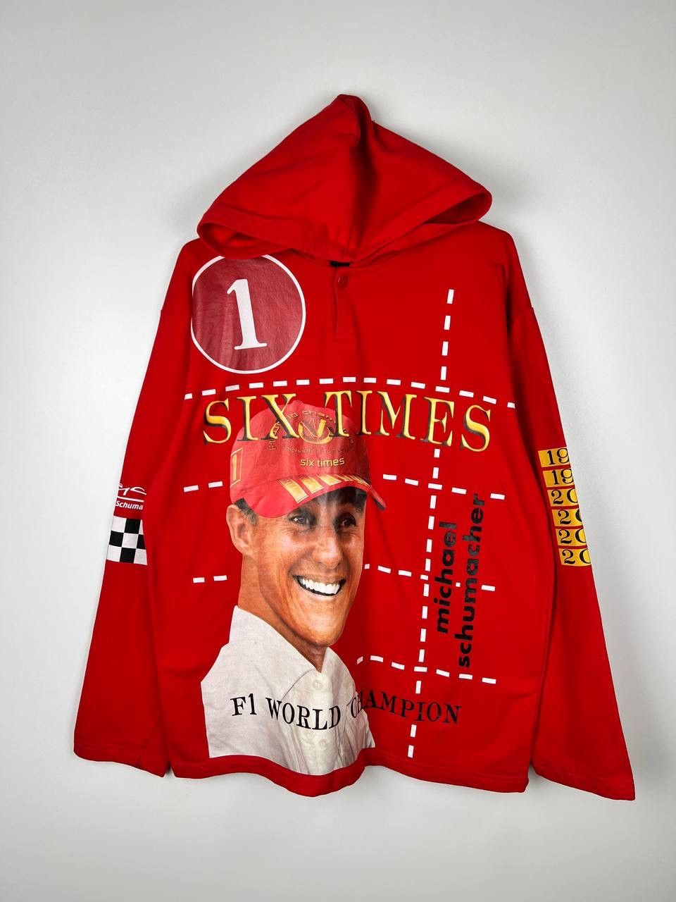 Vintage Michael Schumacher F1 Ferrari vintage hoodie size XL Size US XL / EU 56 / 4 - 1 Thumbnail