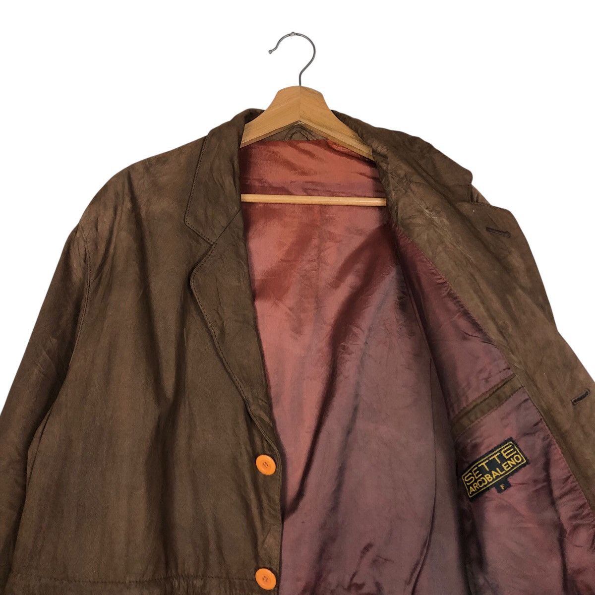 Japanese Brand 📌Vtg Genuine Leather Jacket Sette Arcobaleno Issey Miyake Size US M / EU 48-50 / 2 - 13 Thumbnail