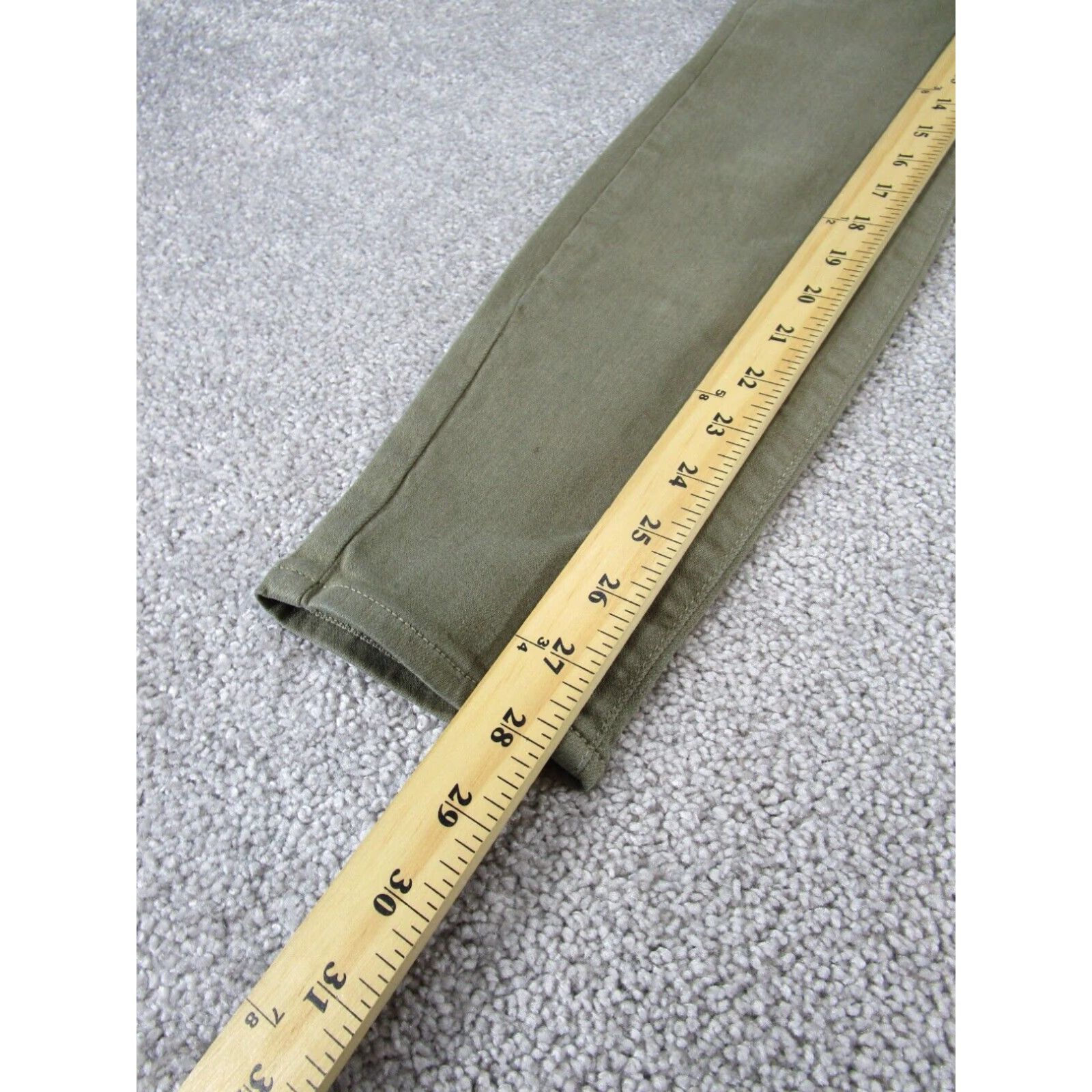 Paige Paige Womens 27 Indio Zip Pale Green Denim Skinny Jeans Size 27" / US 4 / IT 40 - 4 Thumbnail