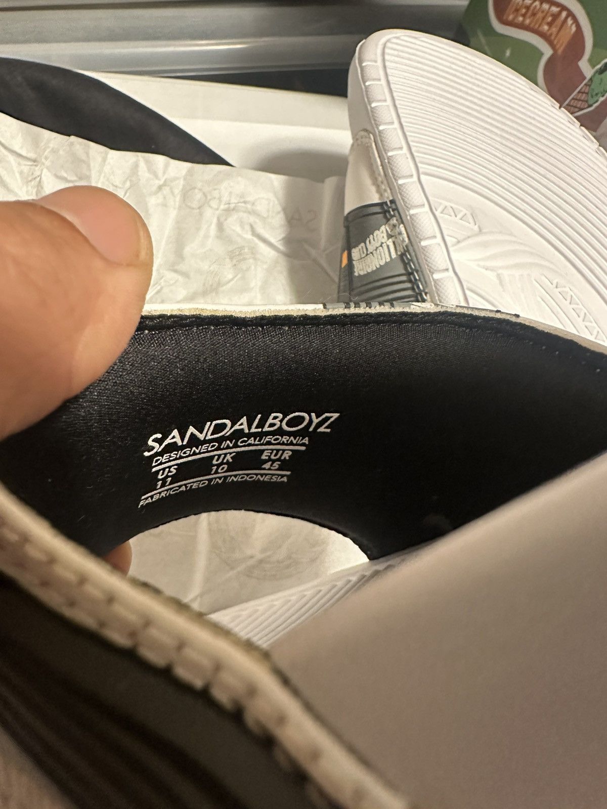 Billionaire Boys Club Sandalboyz BBC beeper and butts cigs slides white 11 Size US 11 / EU 44 - 3 Thumbnail