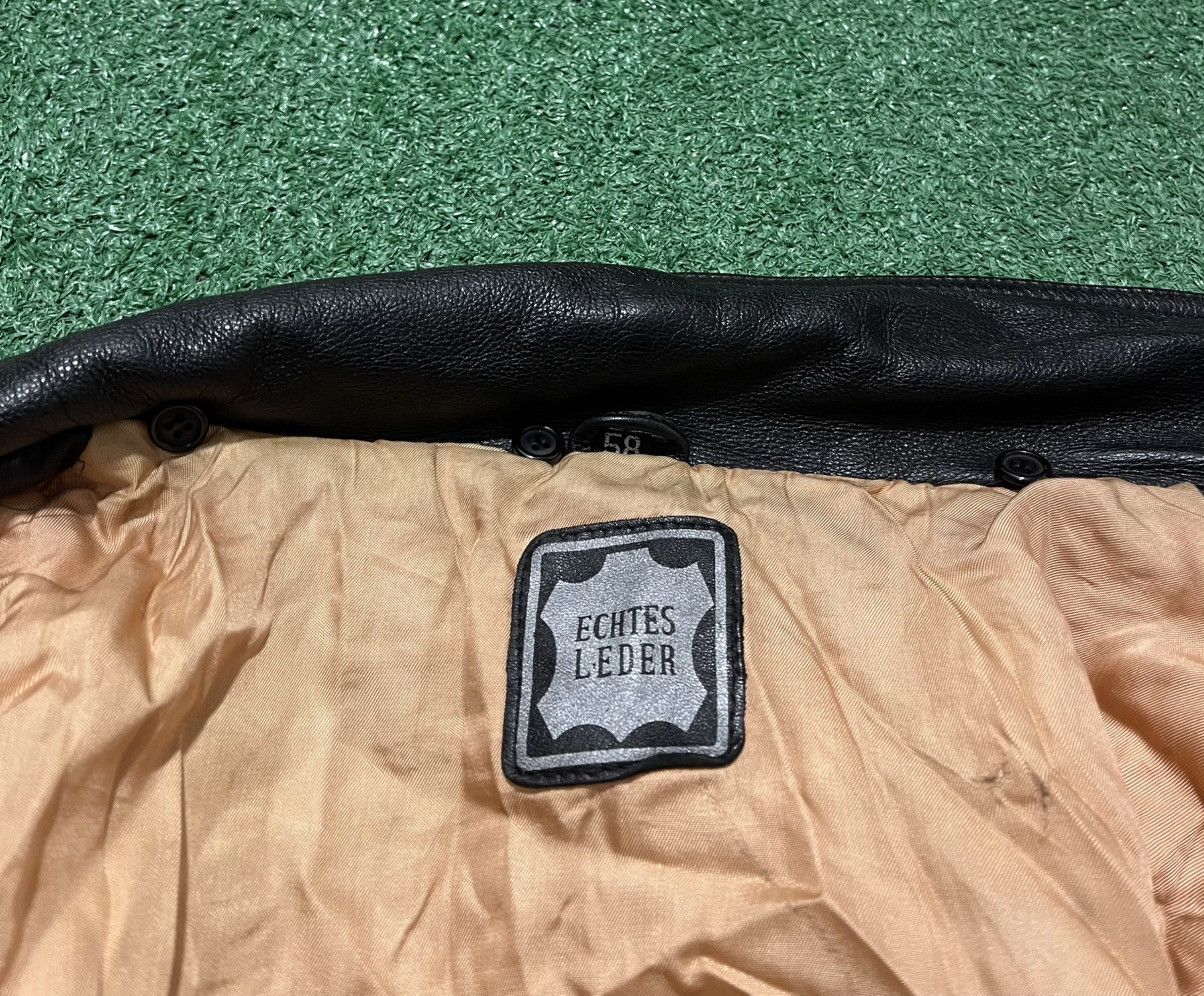 Leather × Vintage Real Leather Jacket Vintage 90s Echtes Leder Size US XL / EU 56 / 4 - 5 Thumbnail