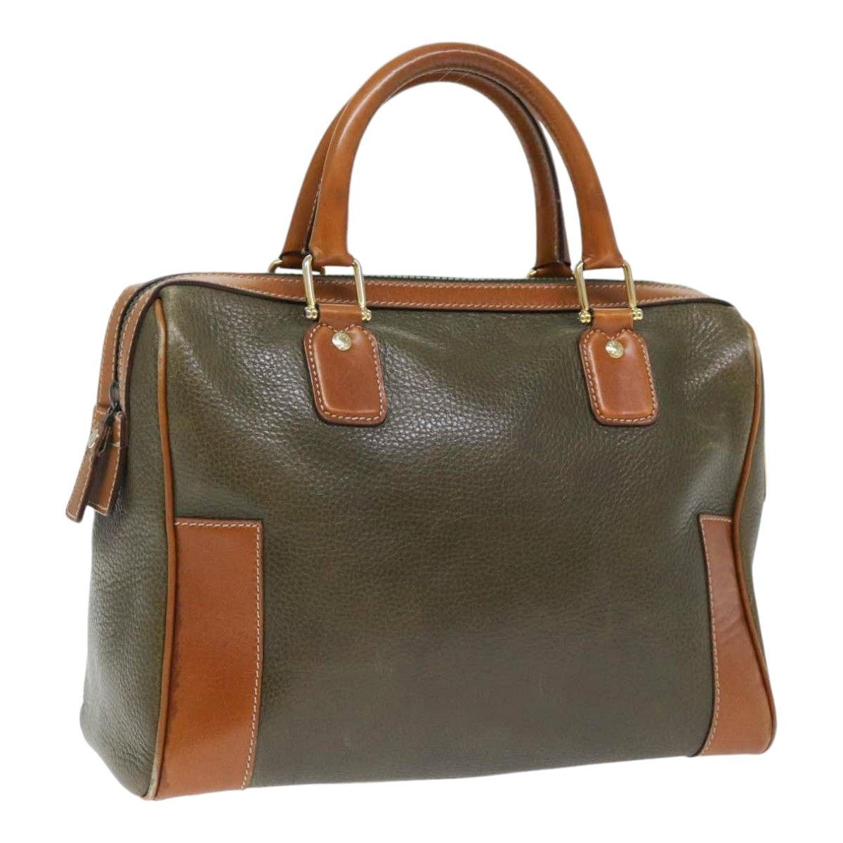 Celine CELINE Boston Bag Leather Khaki Gold Size ONE SIZE - 1 Thumbnail