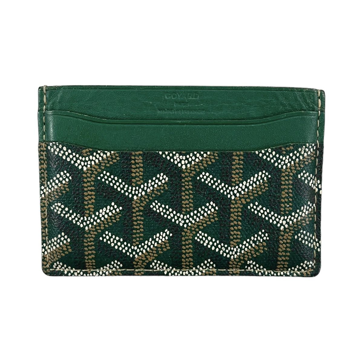 Goyard Wallet Goyardine Green